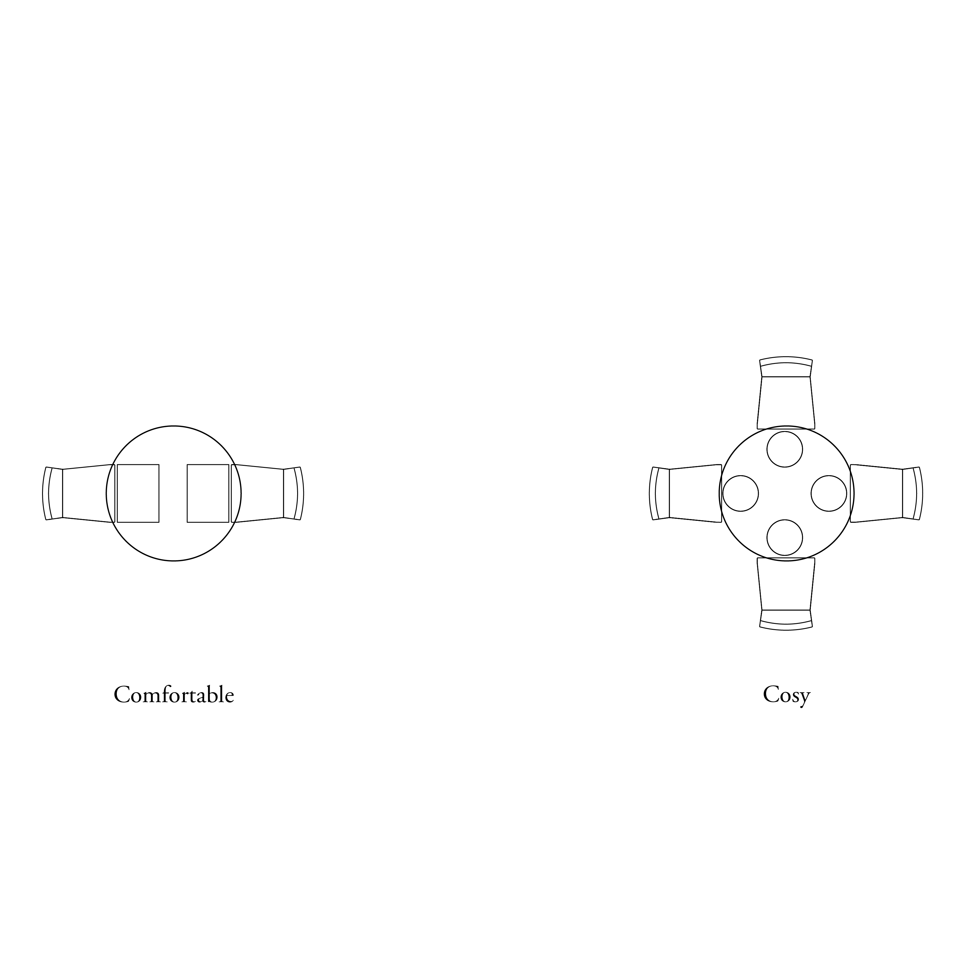 Wycombe 4 Seater Round Oak Dining Table