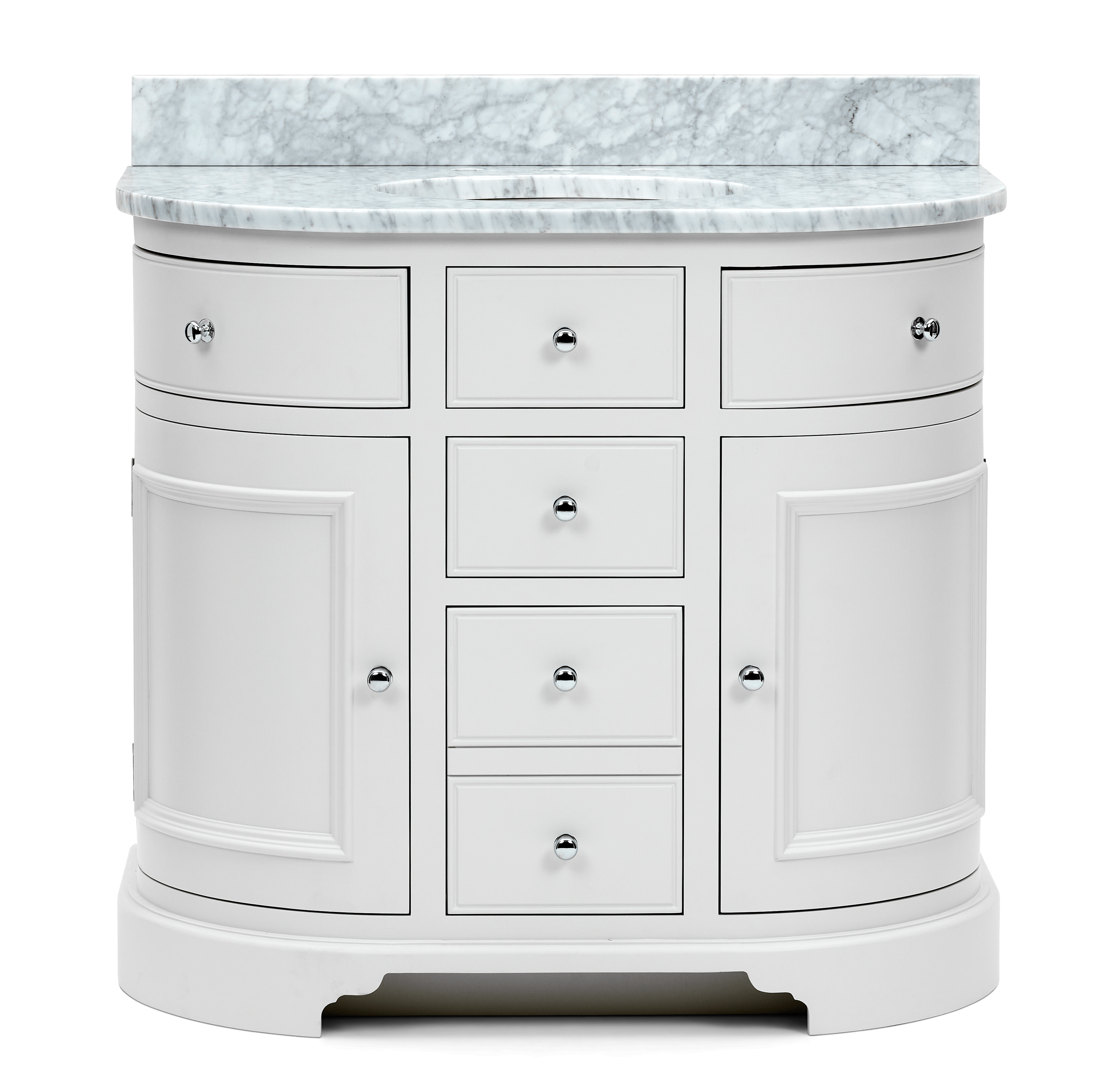 Chichester Undermount Curved Washstand