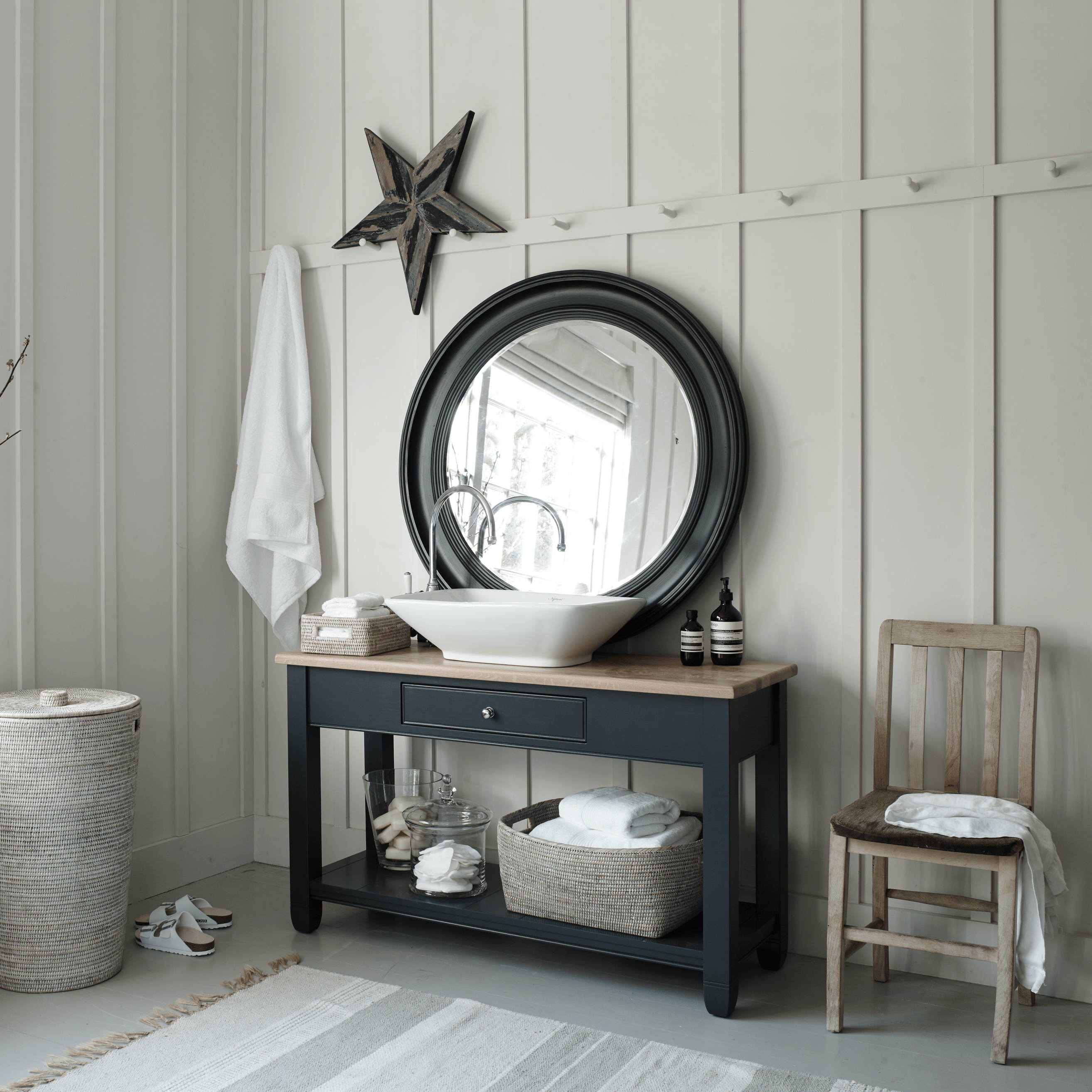 Chichester Countertop Open Washstand, 1220mm