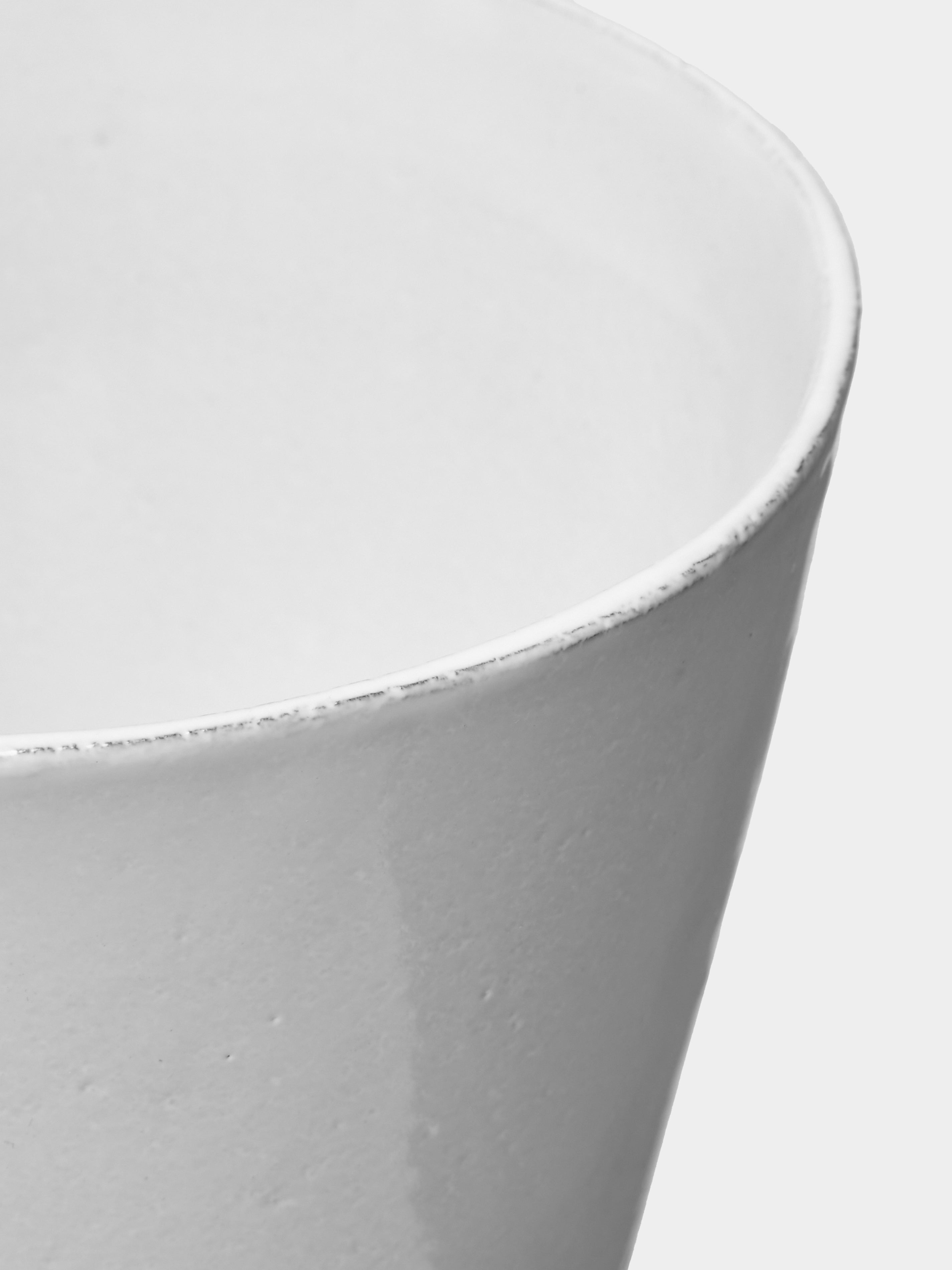 Simple Hand-Glazed Ceramic Vase (10in/25cm)