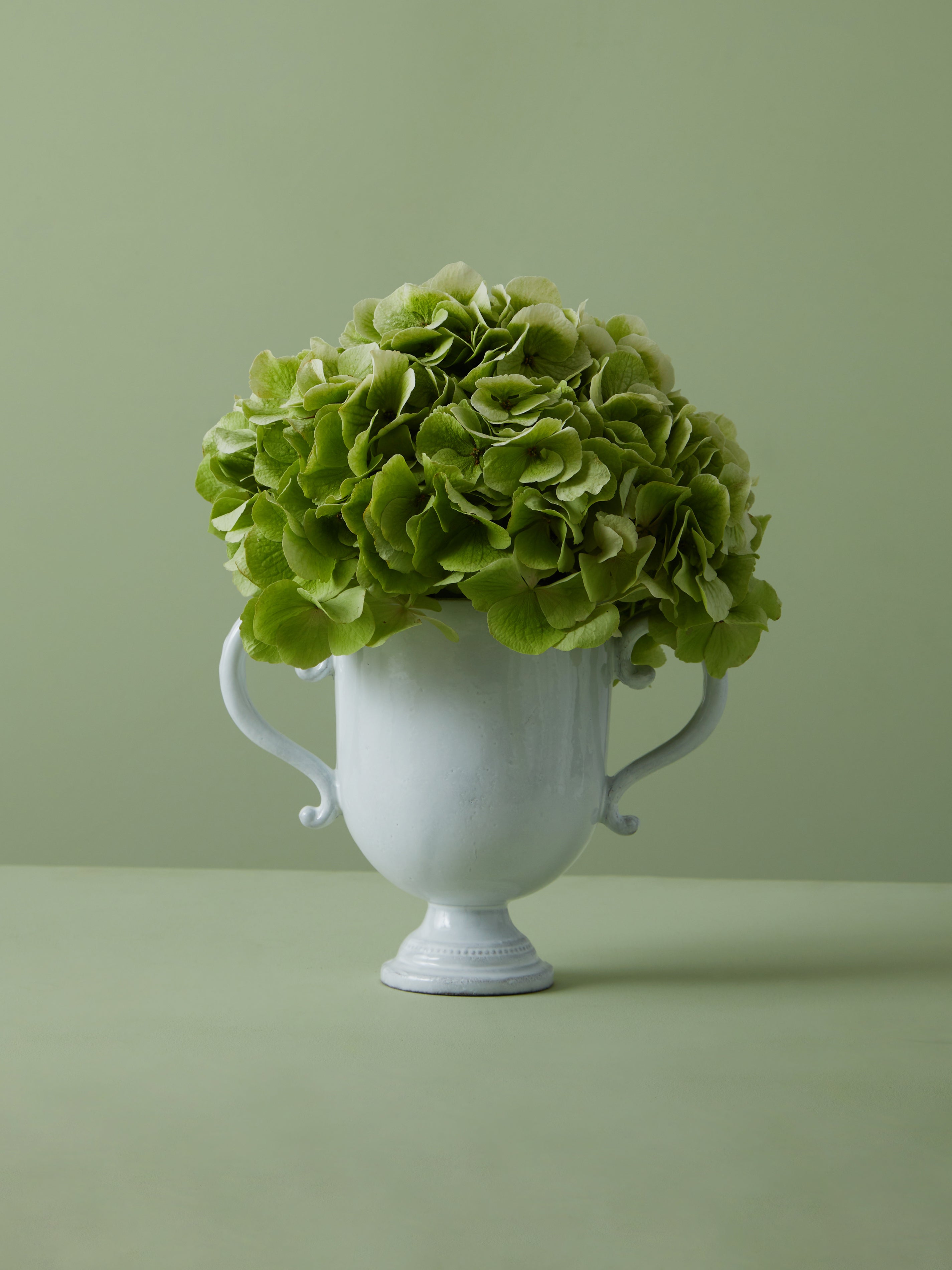 Folk Hand-Glazed Ceramic Vase (8in/20.5cm)