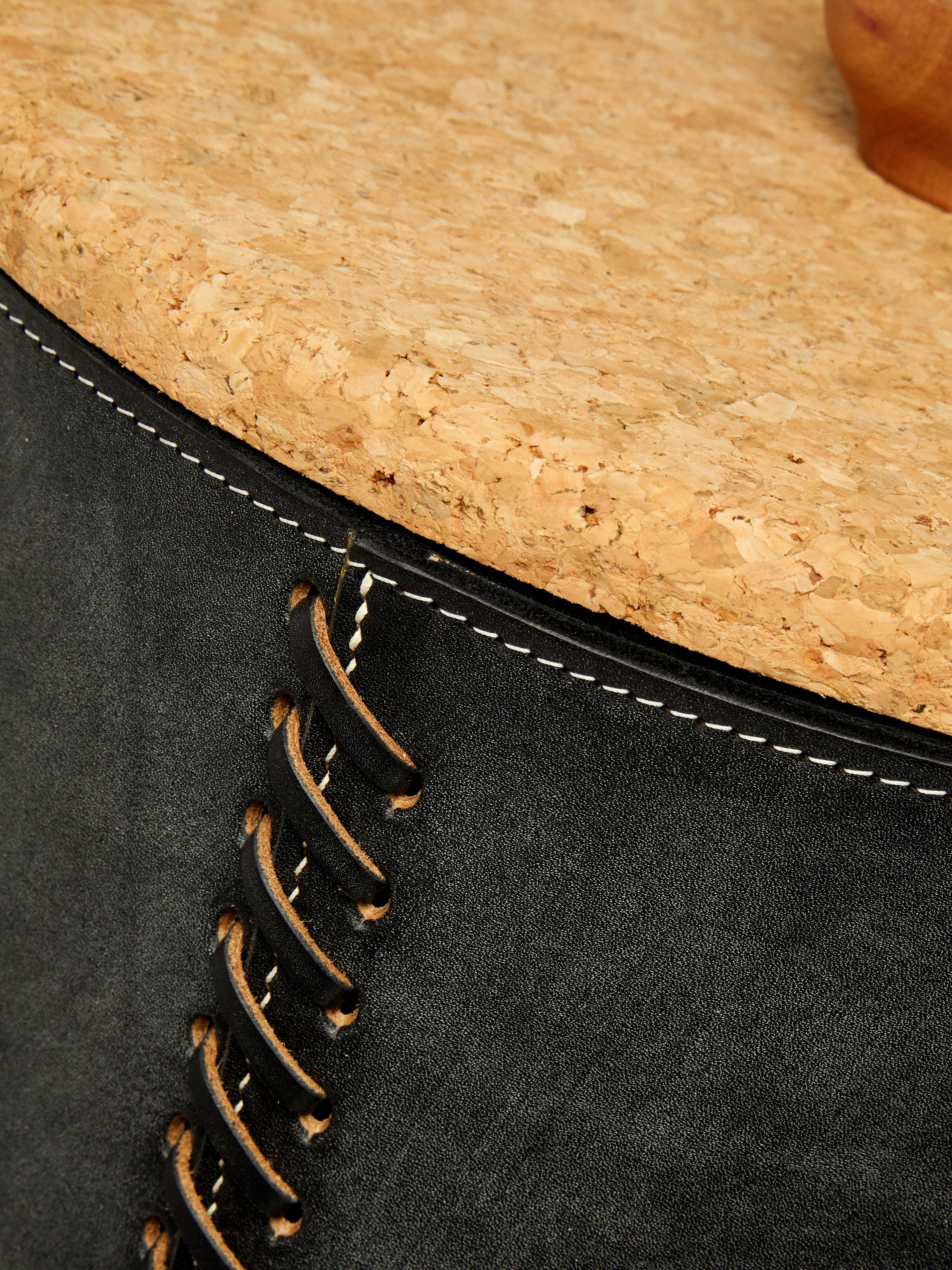 Pithos Leather Laundry Basket