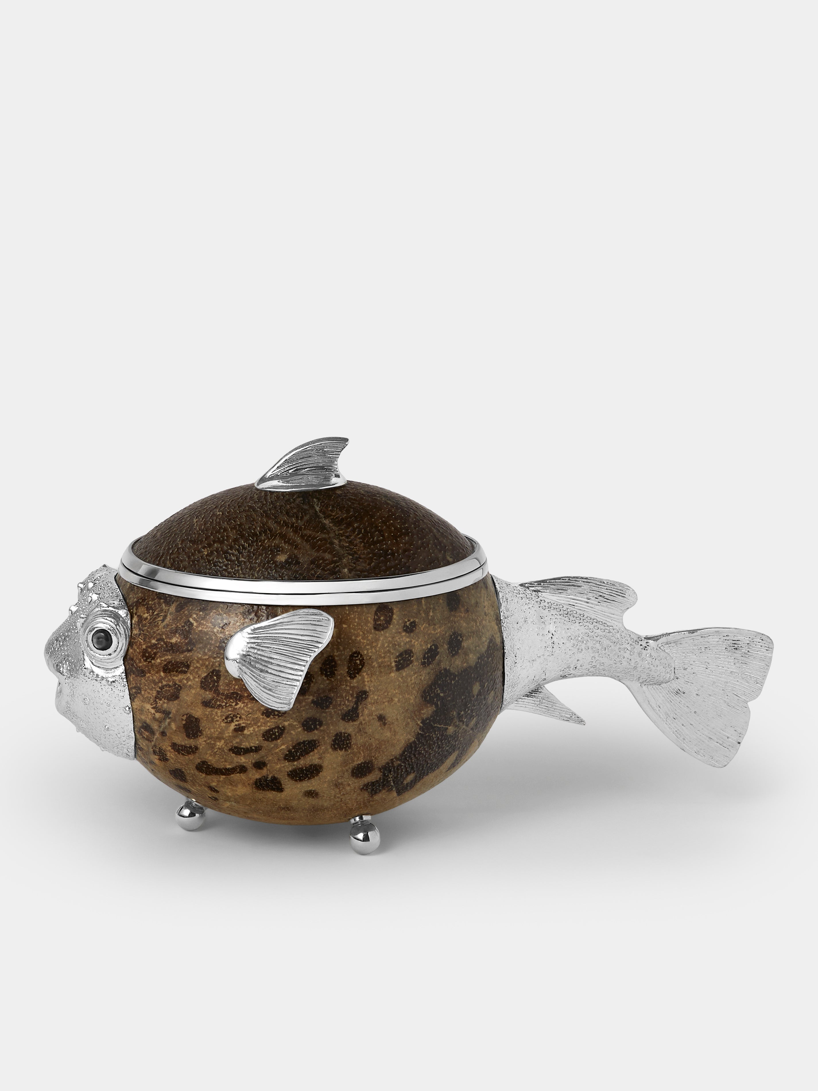 Pufferfish Silver-Plated Box