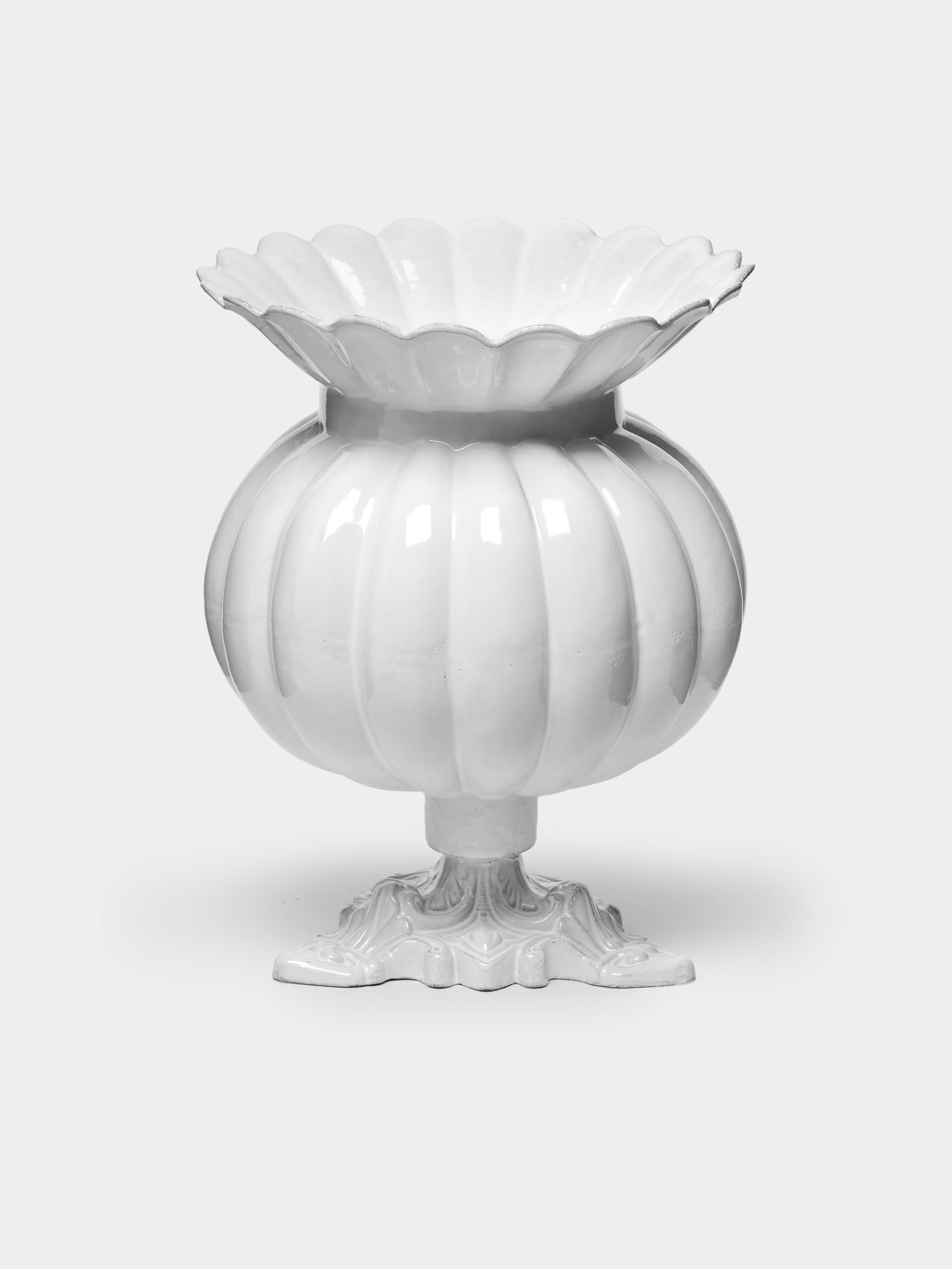 Citrouille Hand-Glazed Ceramic Vase (12in/30cm)