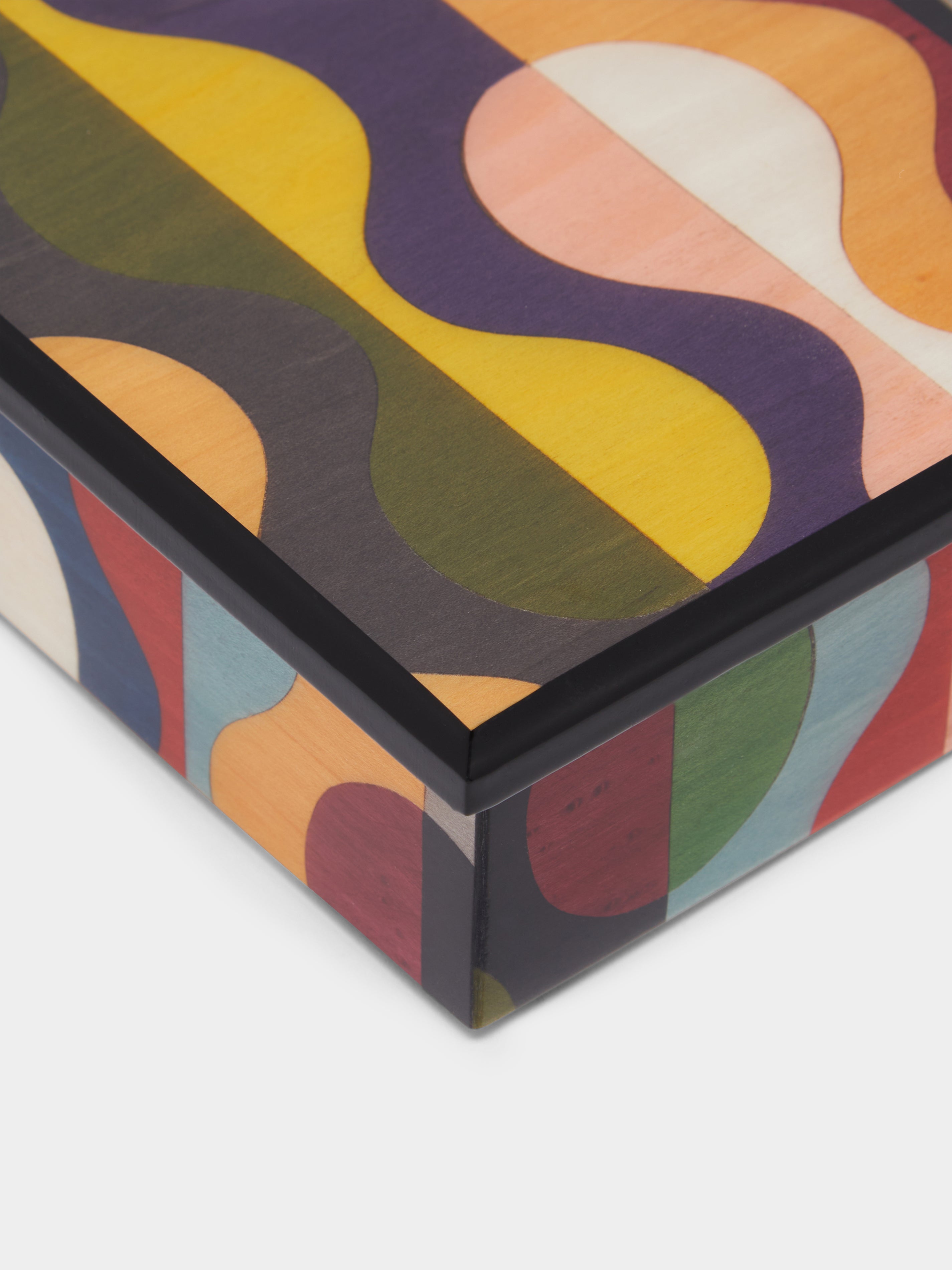 Geometric Wood Inlay Box