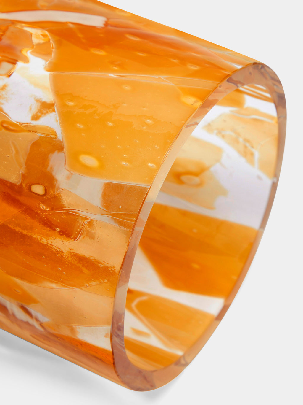 Topaz Hand-Blown Murano Glass Vase (8in/20cm)