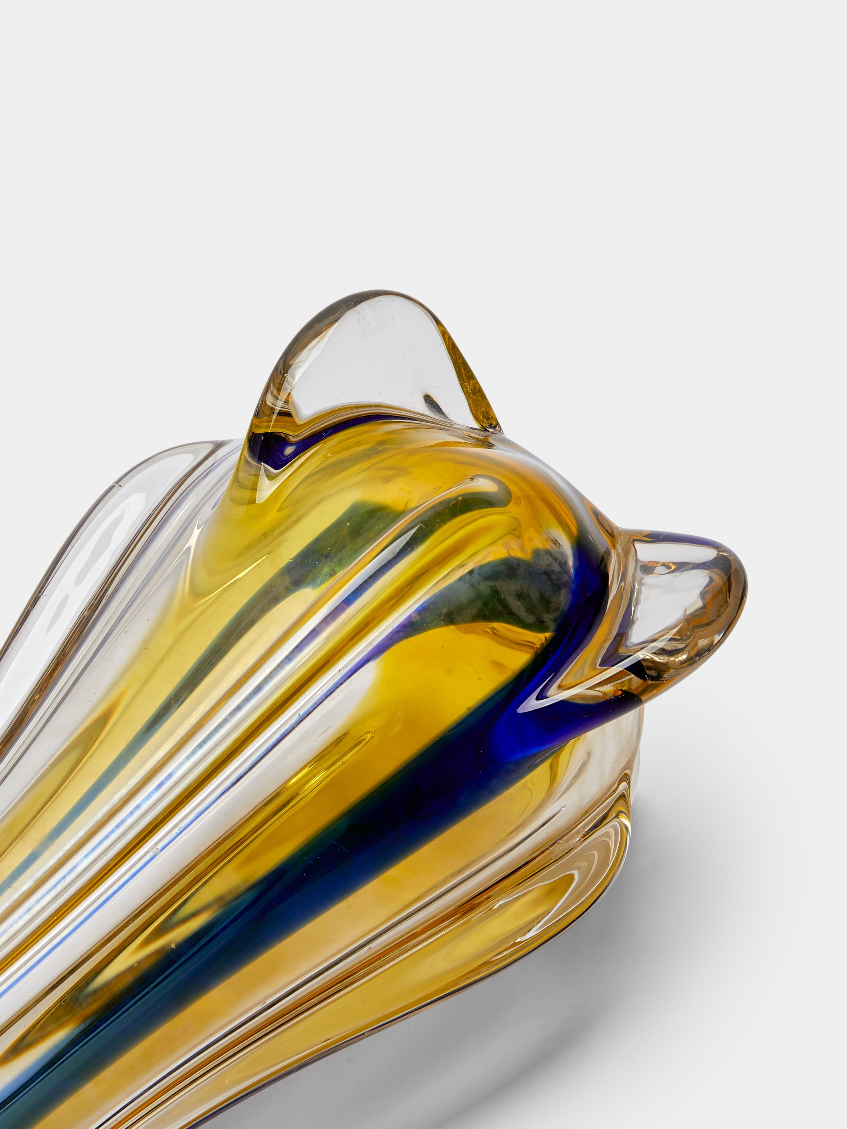 Mid-Century Glass Vase (12in/31cm)