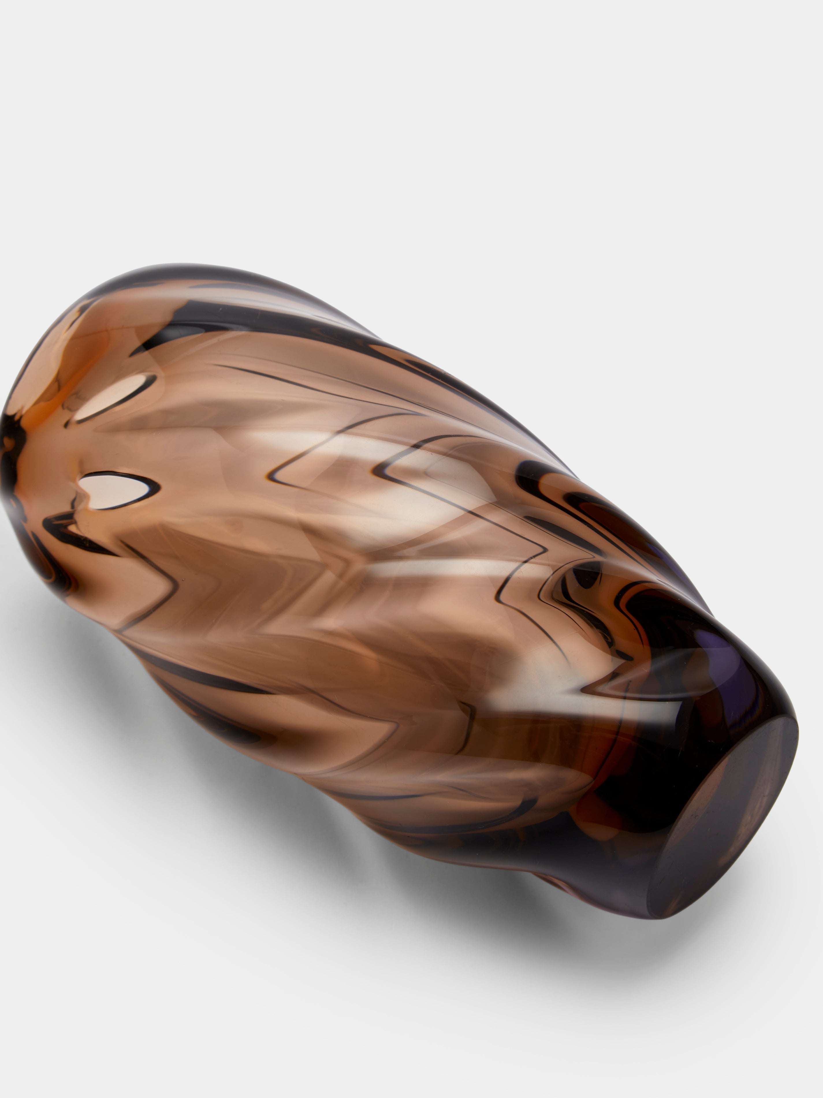 Mid-Century Glass Vase (7.5in/19cm)