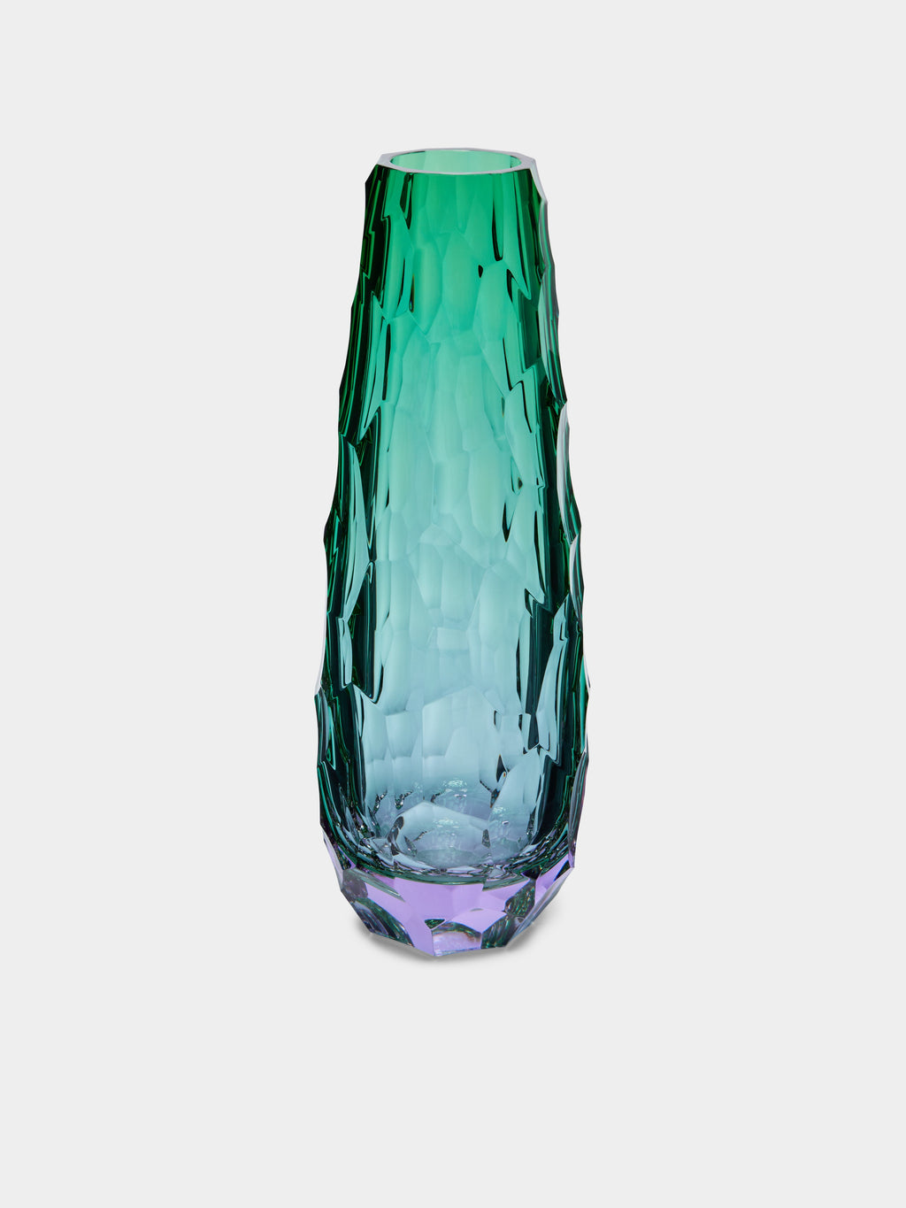 Stones Hand-Blown Crystal Vase (14in/36cm)