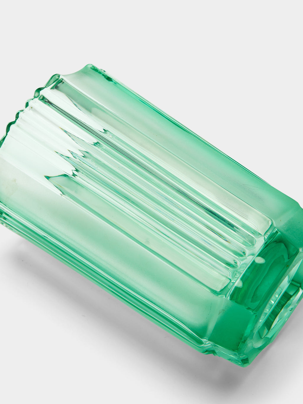 1940s Frosted Glass Vase (8.5in/22cm)