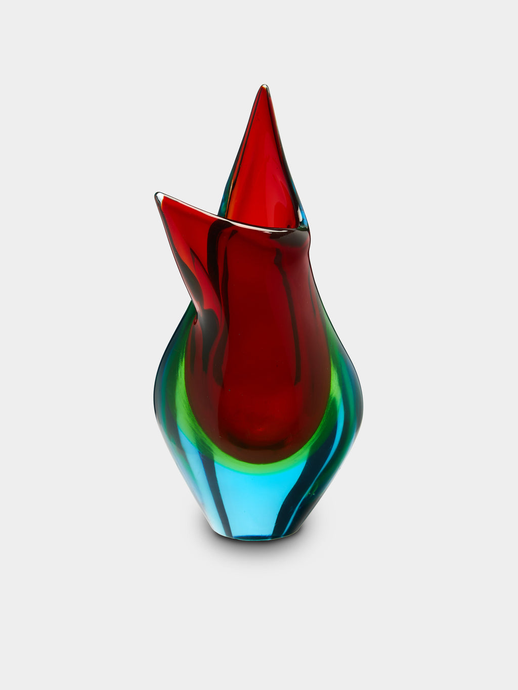 1950s Murano Glass Asymmetric Vase (15.5in/40cm)