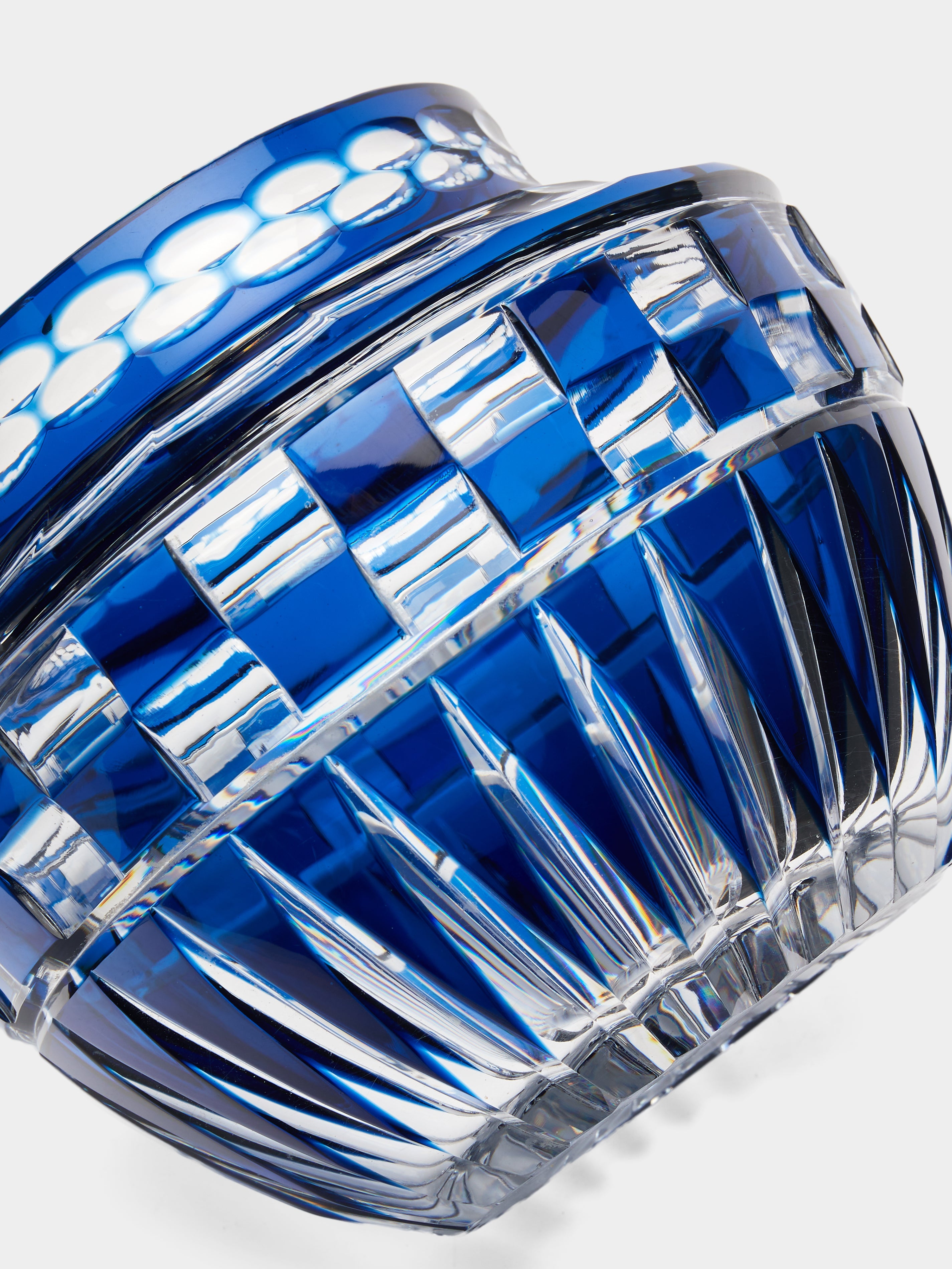 1980s Val Saint Lambert Crystal Vase (7.5in/19cm)