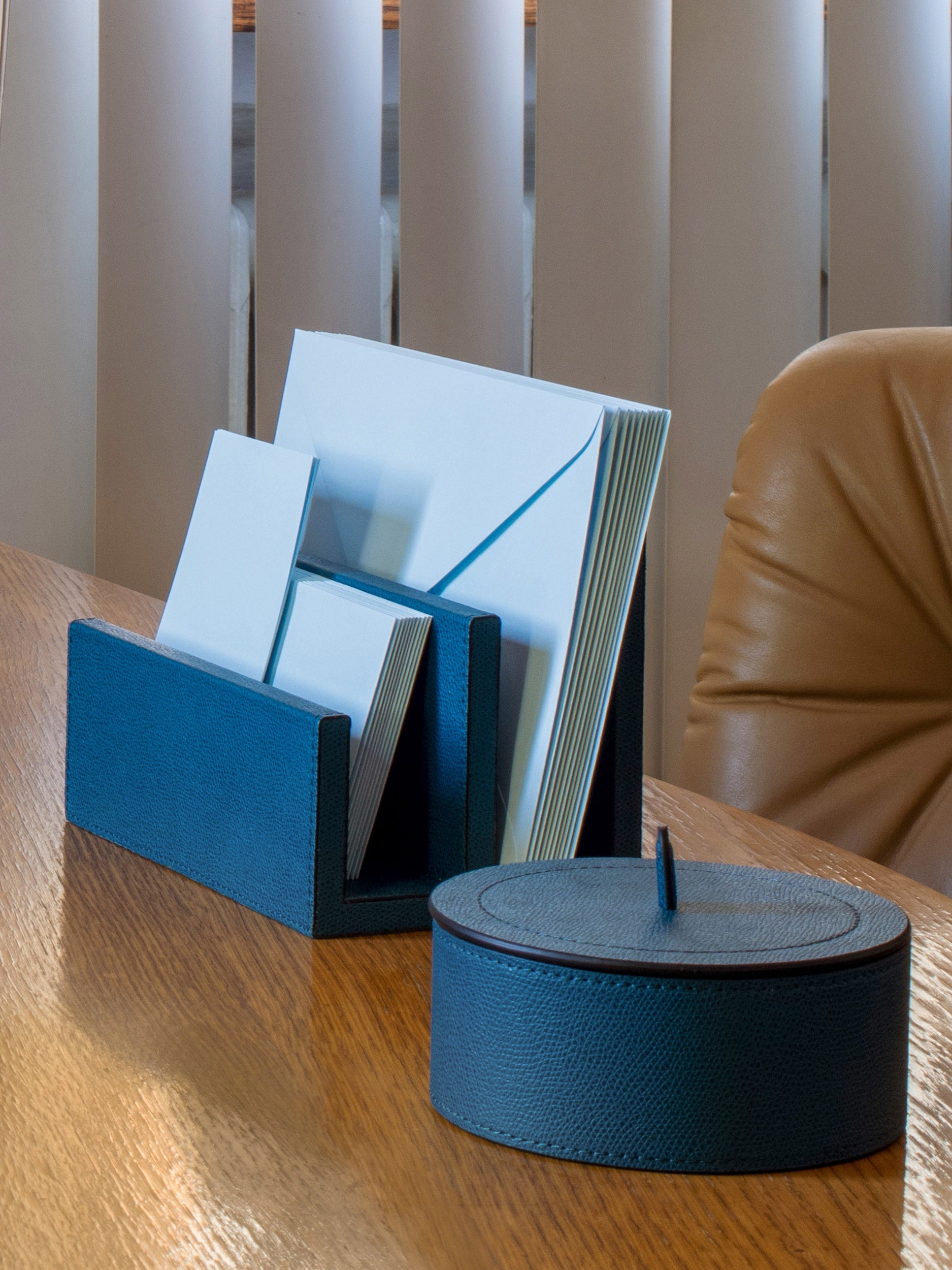 Harris Leather Medium Trinket Box