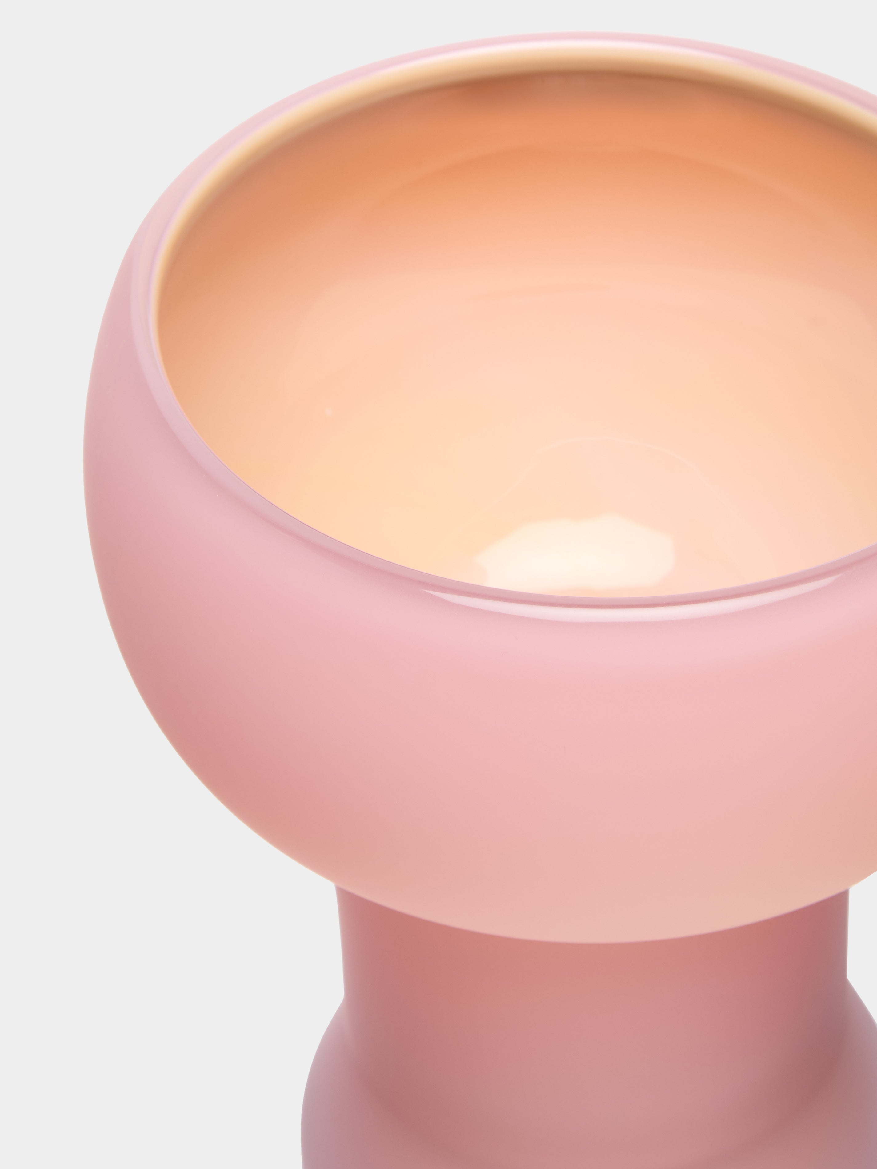 Fungus Hand-Blown Glass Vase (9.5in/24cm)