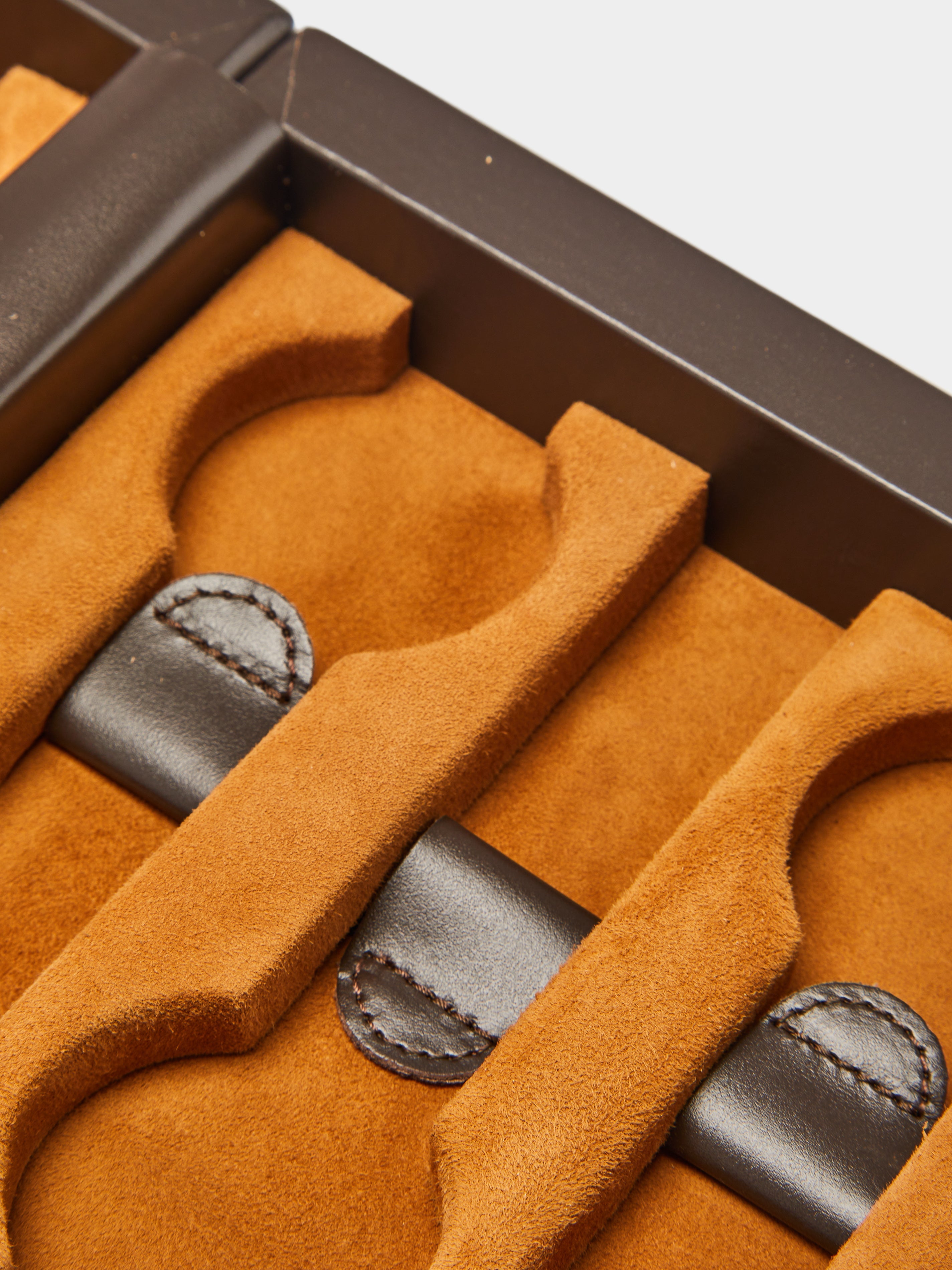 Keope Leather Travel Watch Case (6 Watches)