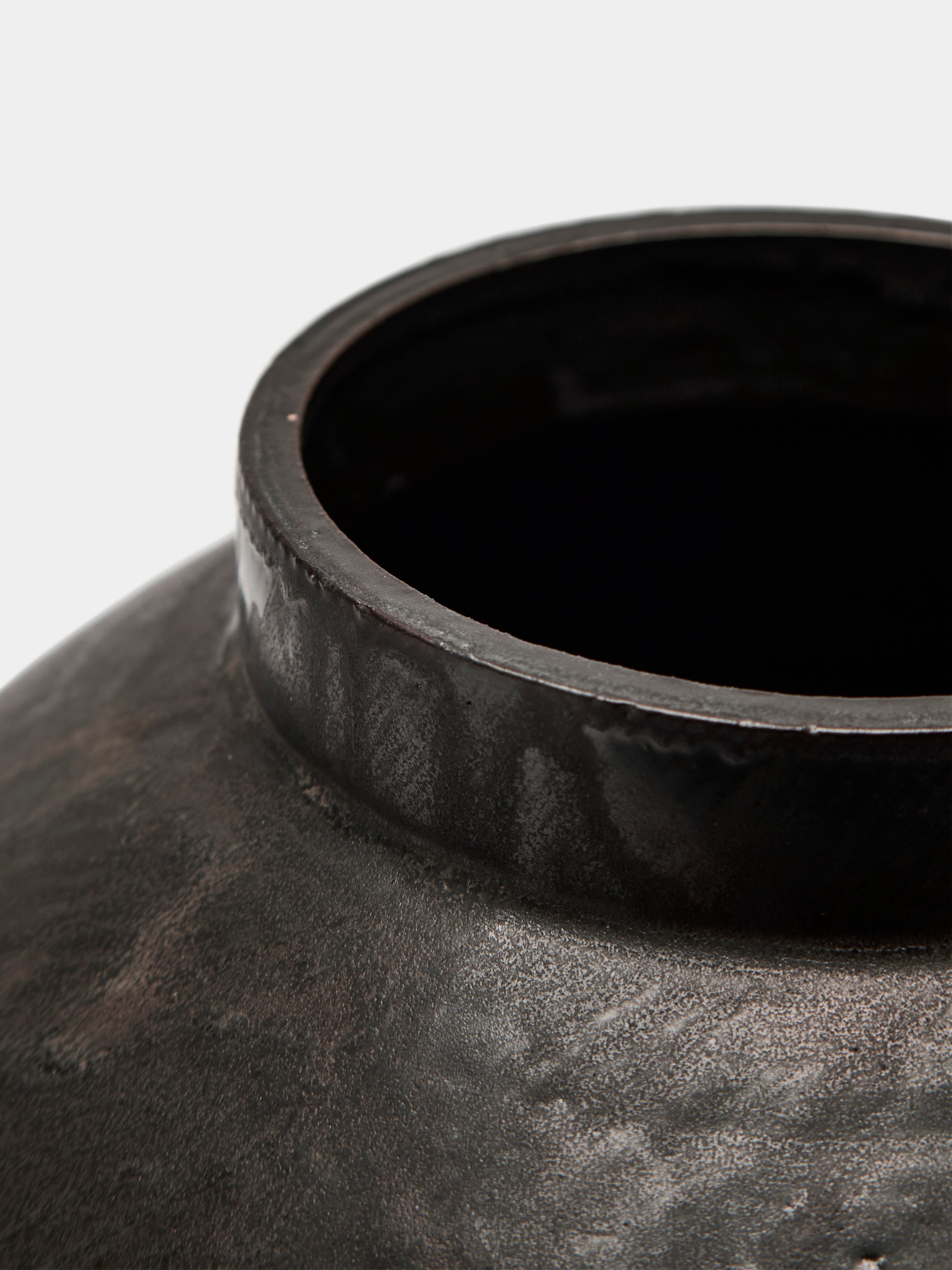 Hand-Thrown Ceramic Vase (13.5in/35cm)