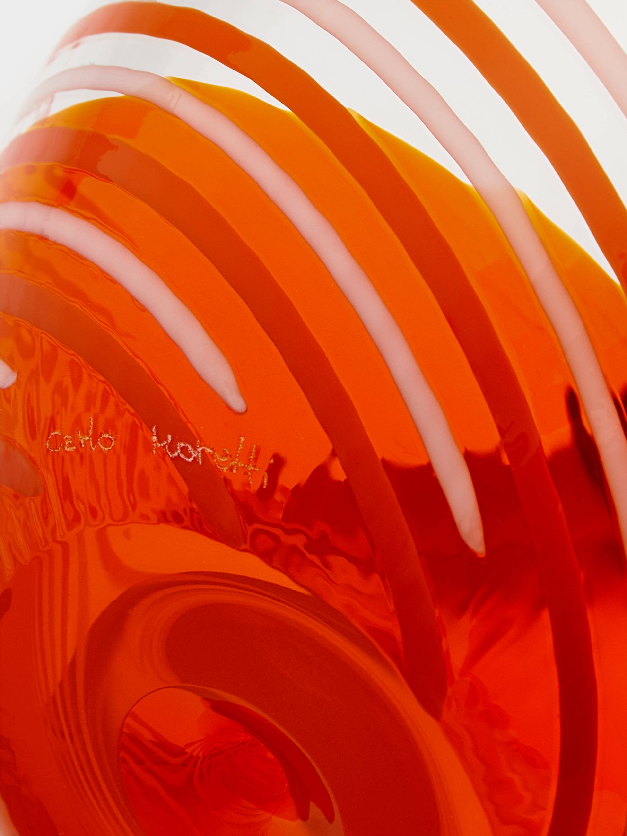 Hand-Blown Murano Glass Bud Vase (7in/18cm)