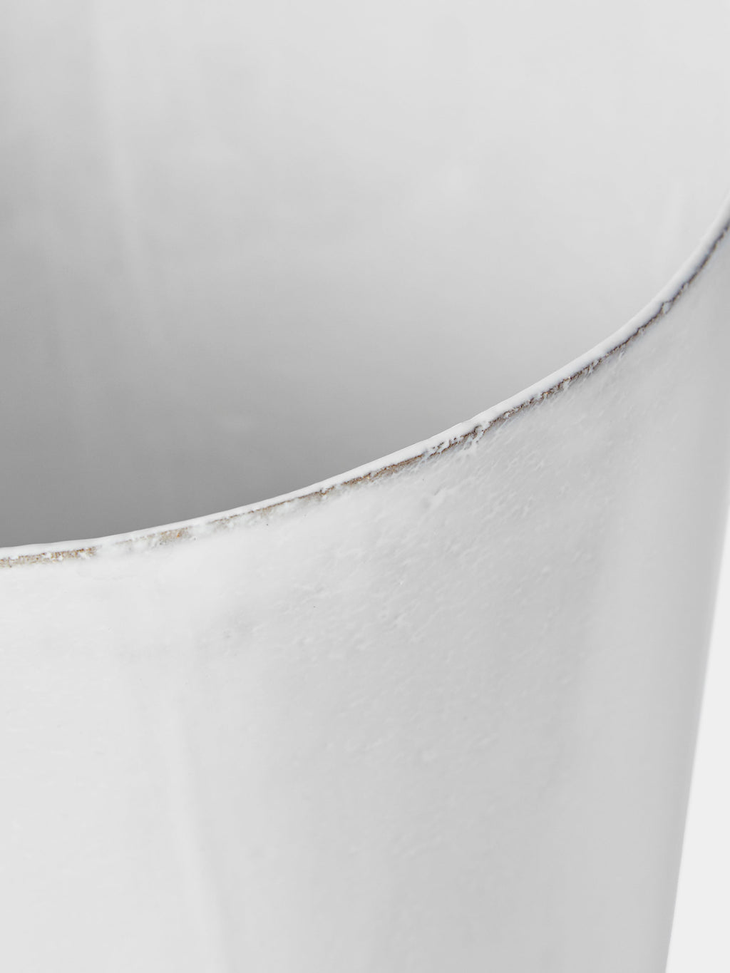 Simple Hand-Glazed Ceramic Vase (12in/31cm)