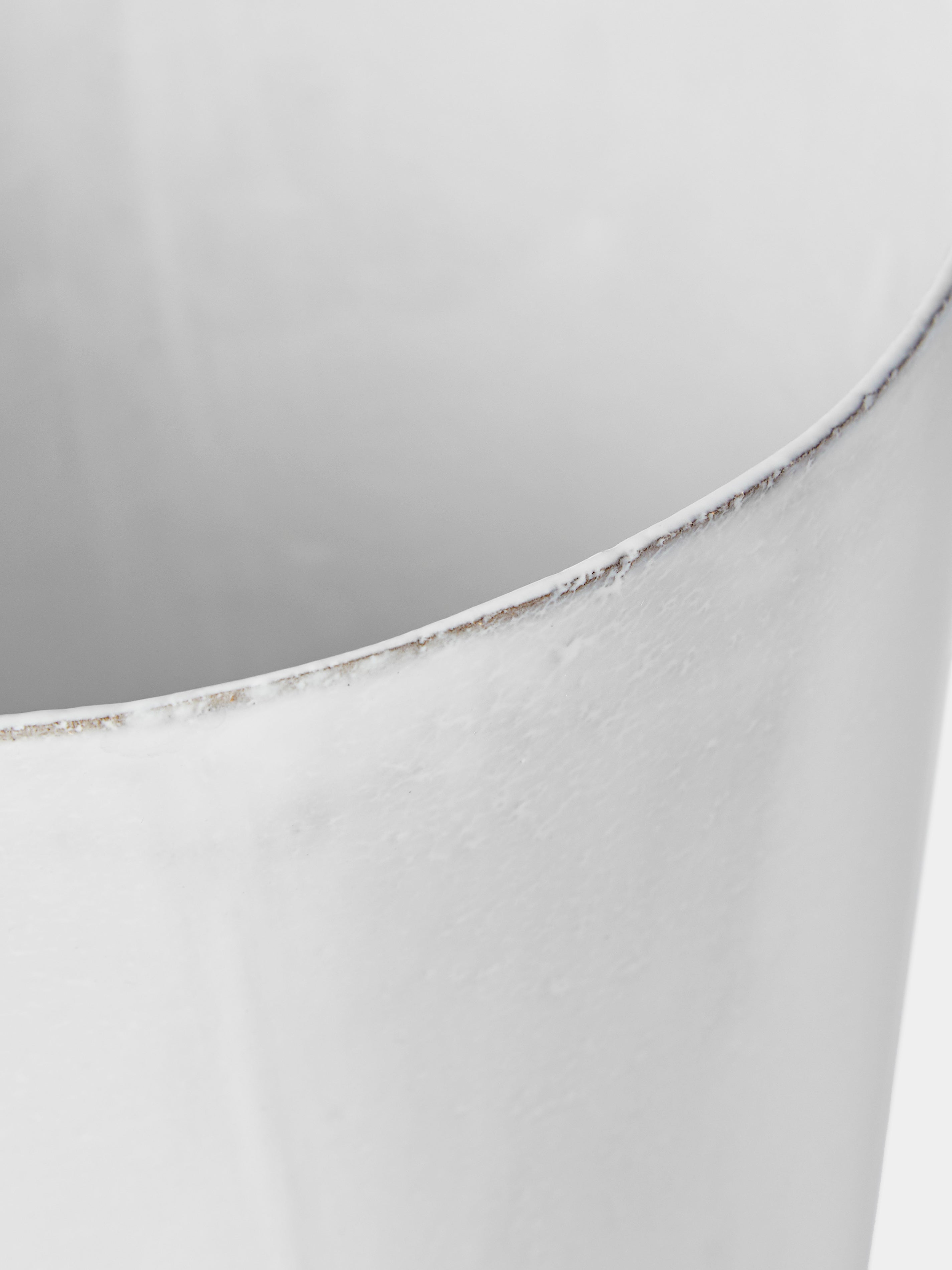 Simple Hand-Glazed Ceramic Vase (12in/31cm)