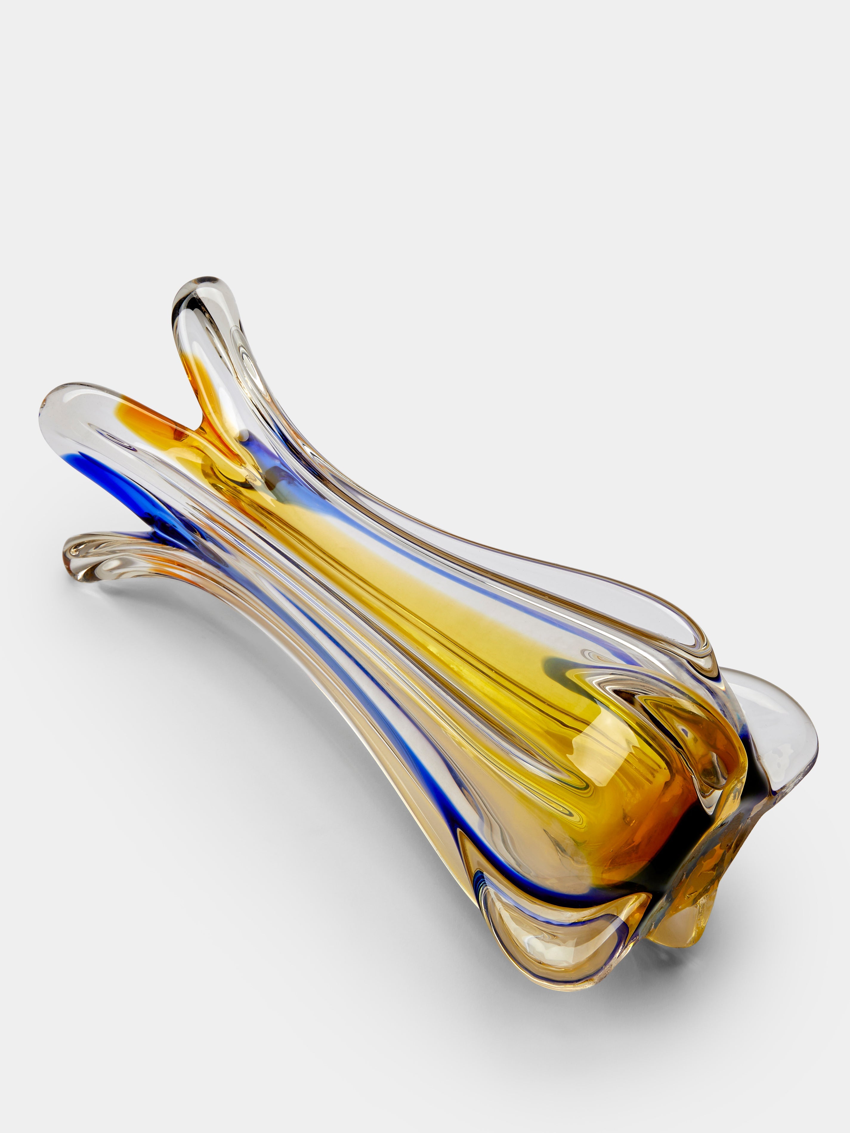 Mid-Century Glass Vase (12in/31cm)