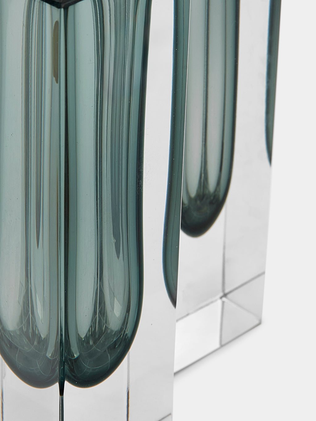 1970s Sommerso Murano Glass Bud Vases – 4in/10cm (Set of 2)