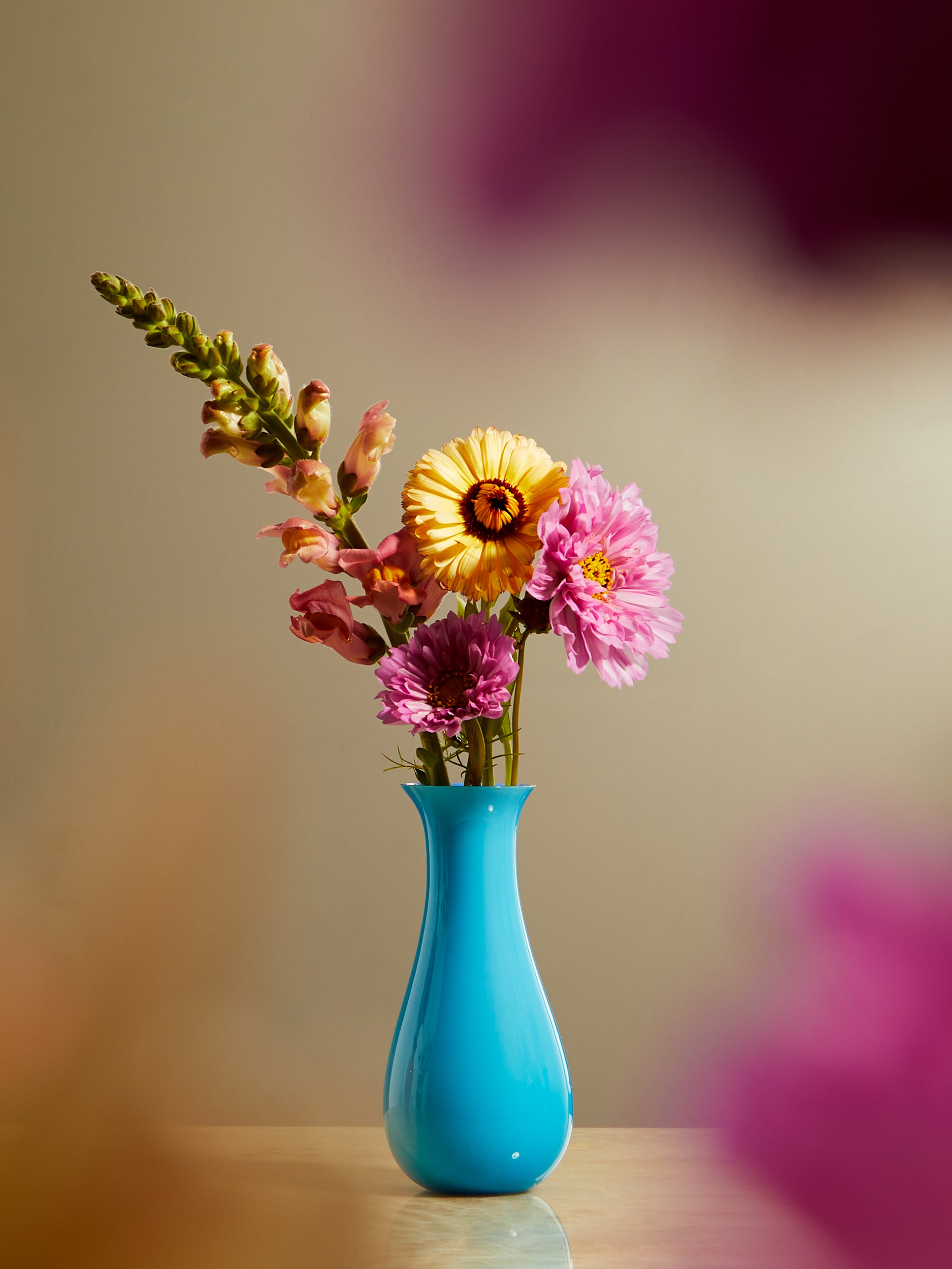 Antares Hand-Blown Murano Glass Bud Vase (5.5in/14cm)