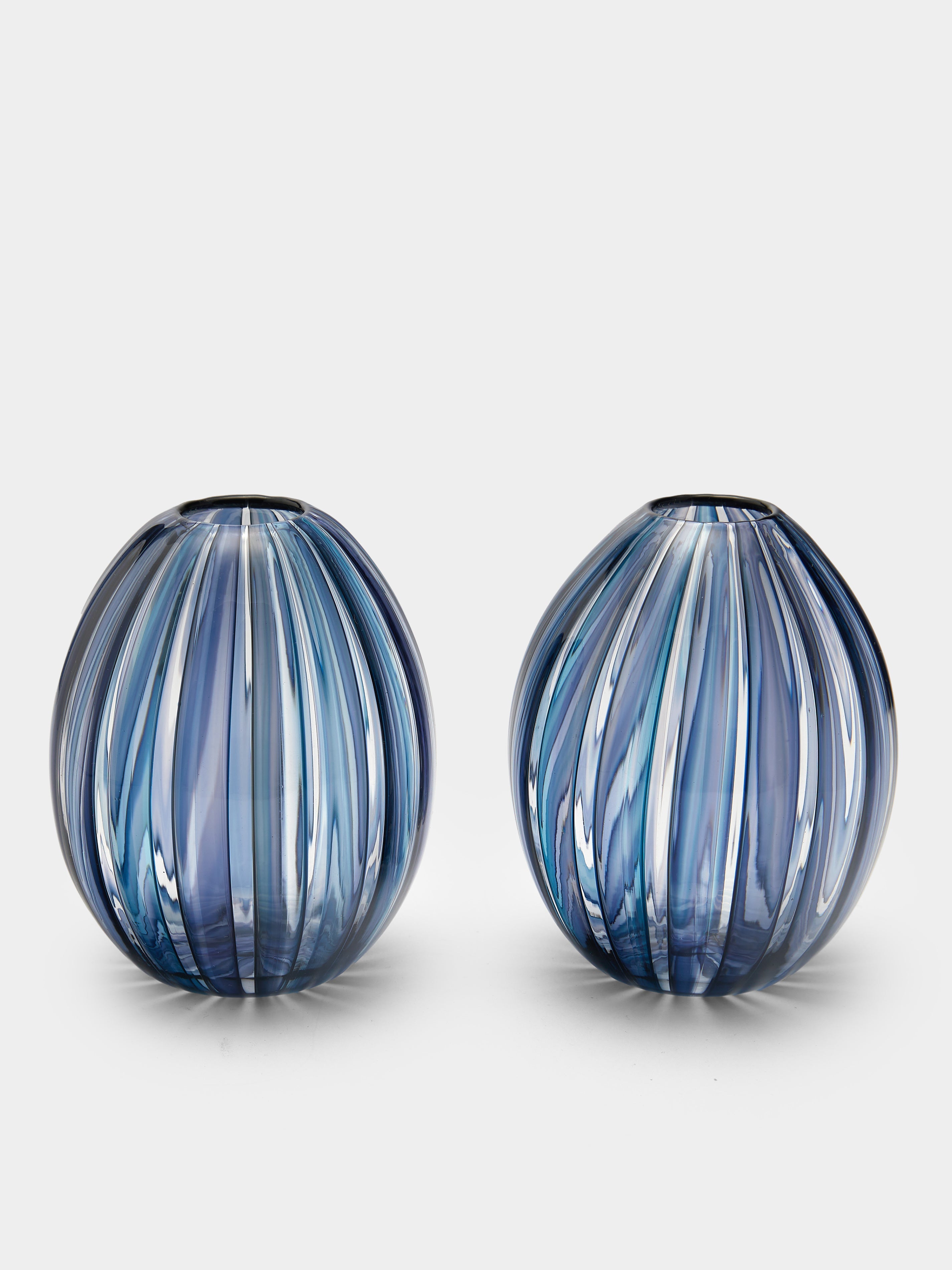 Hand-Blown Glass Bud Vases – 4in/10cm (Set of 2)