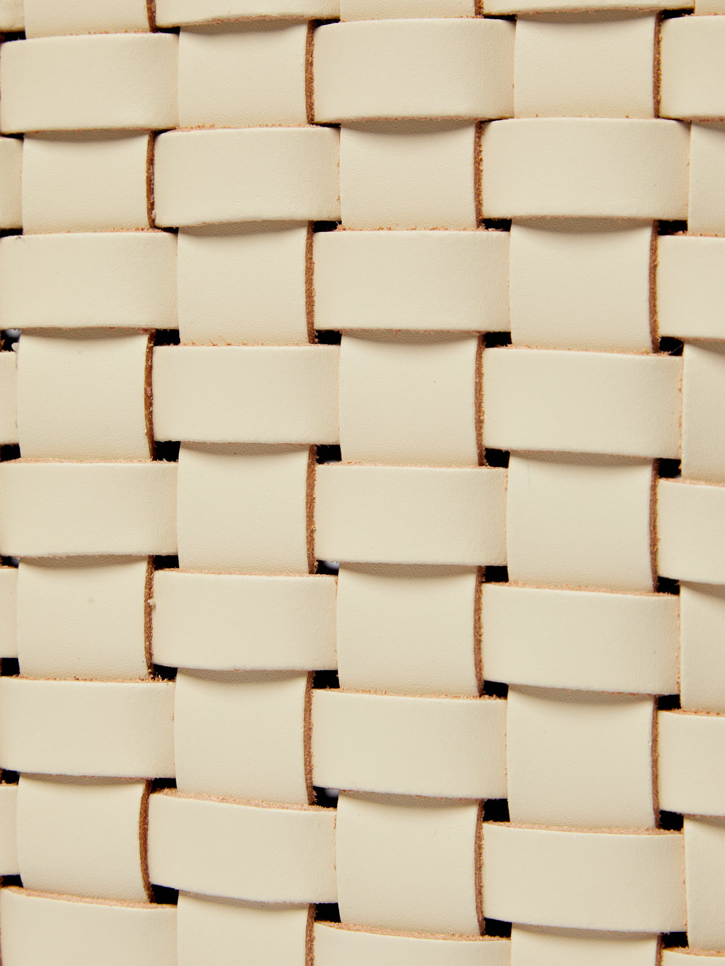 Woven Leather Wastepaper Basket