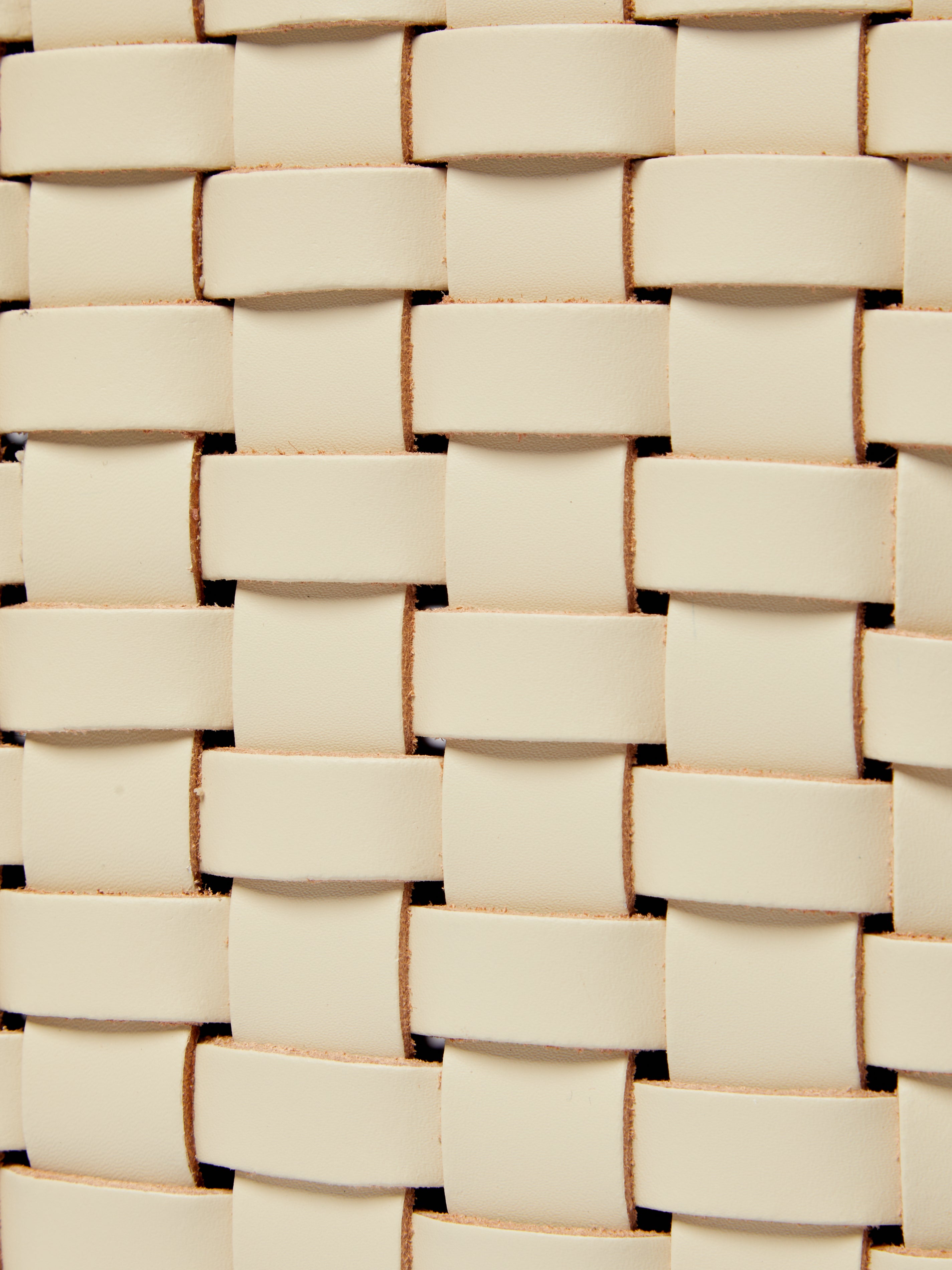 Woven Leather Wastepaper Basket