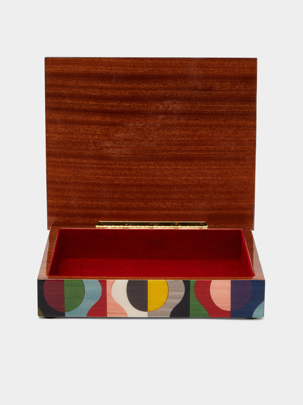Geometric Wood Inlay Box