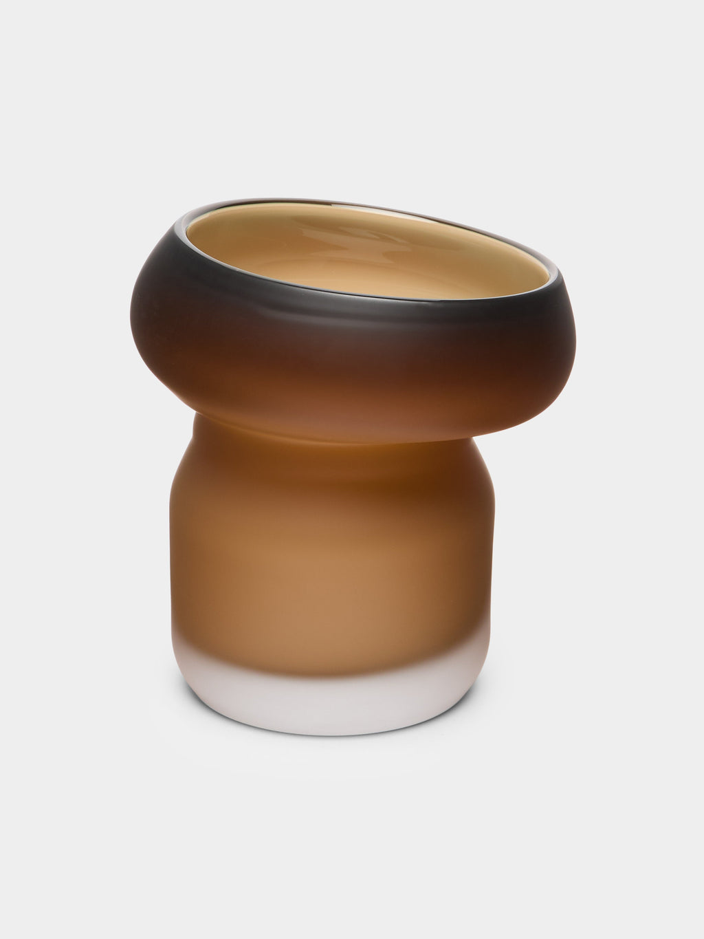 Fungus Hand-Blown Glass Vase (8in/20.5cm)