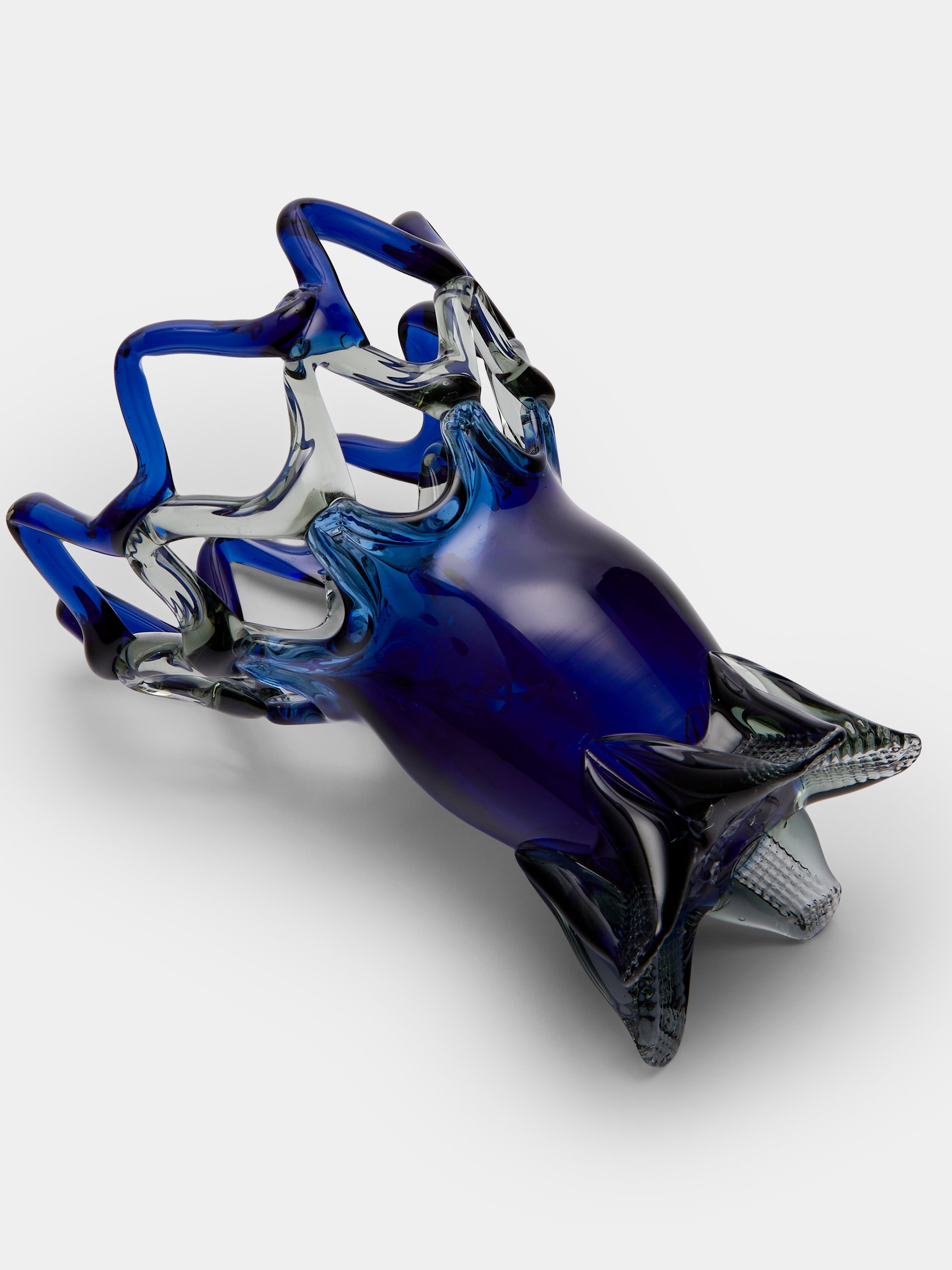 Mid-Century Glass Vase (8in/20cm)