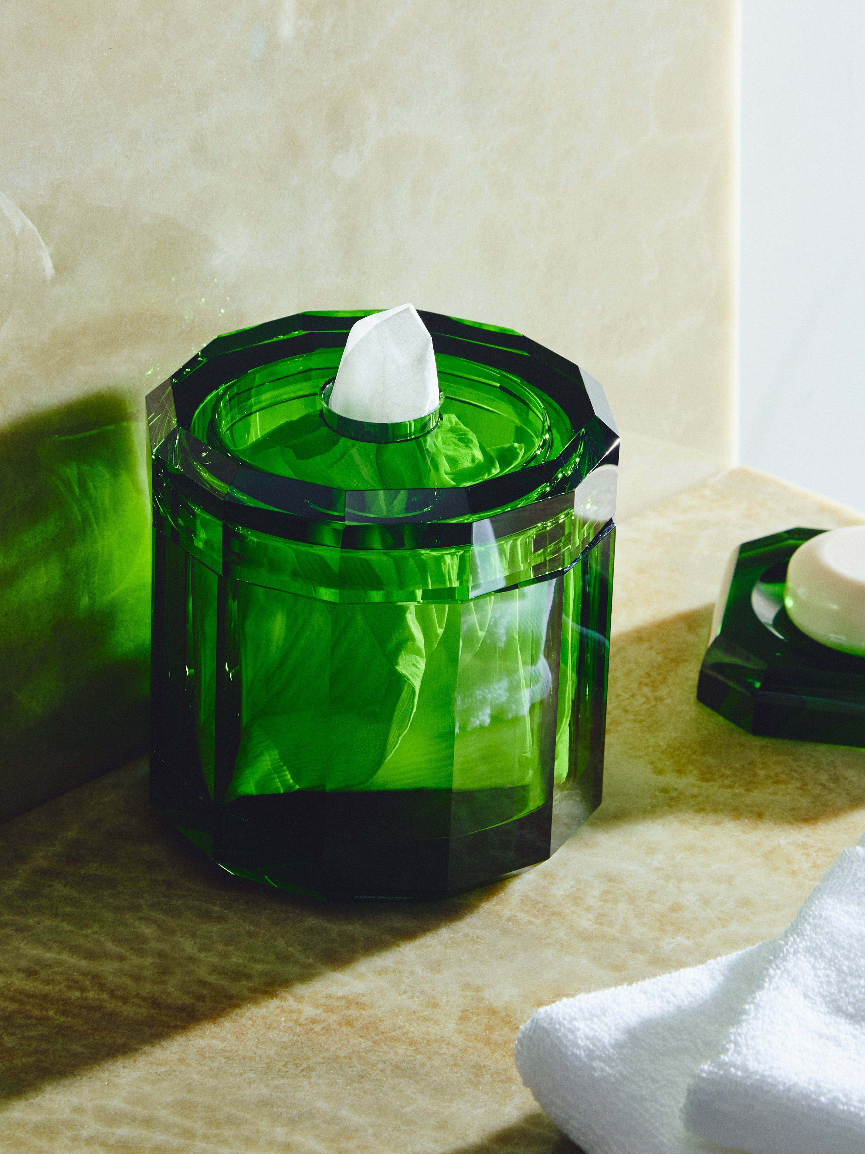 Cut Crystal Tissue Box