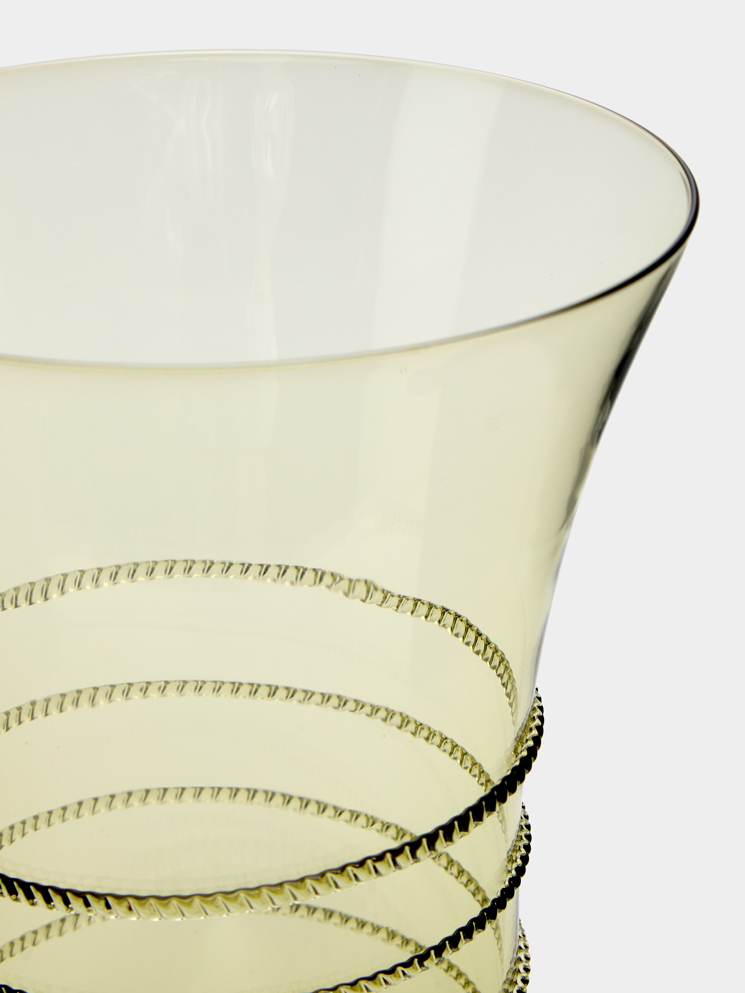 Hand-Blown Glass Vase (6in/15.5cm)