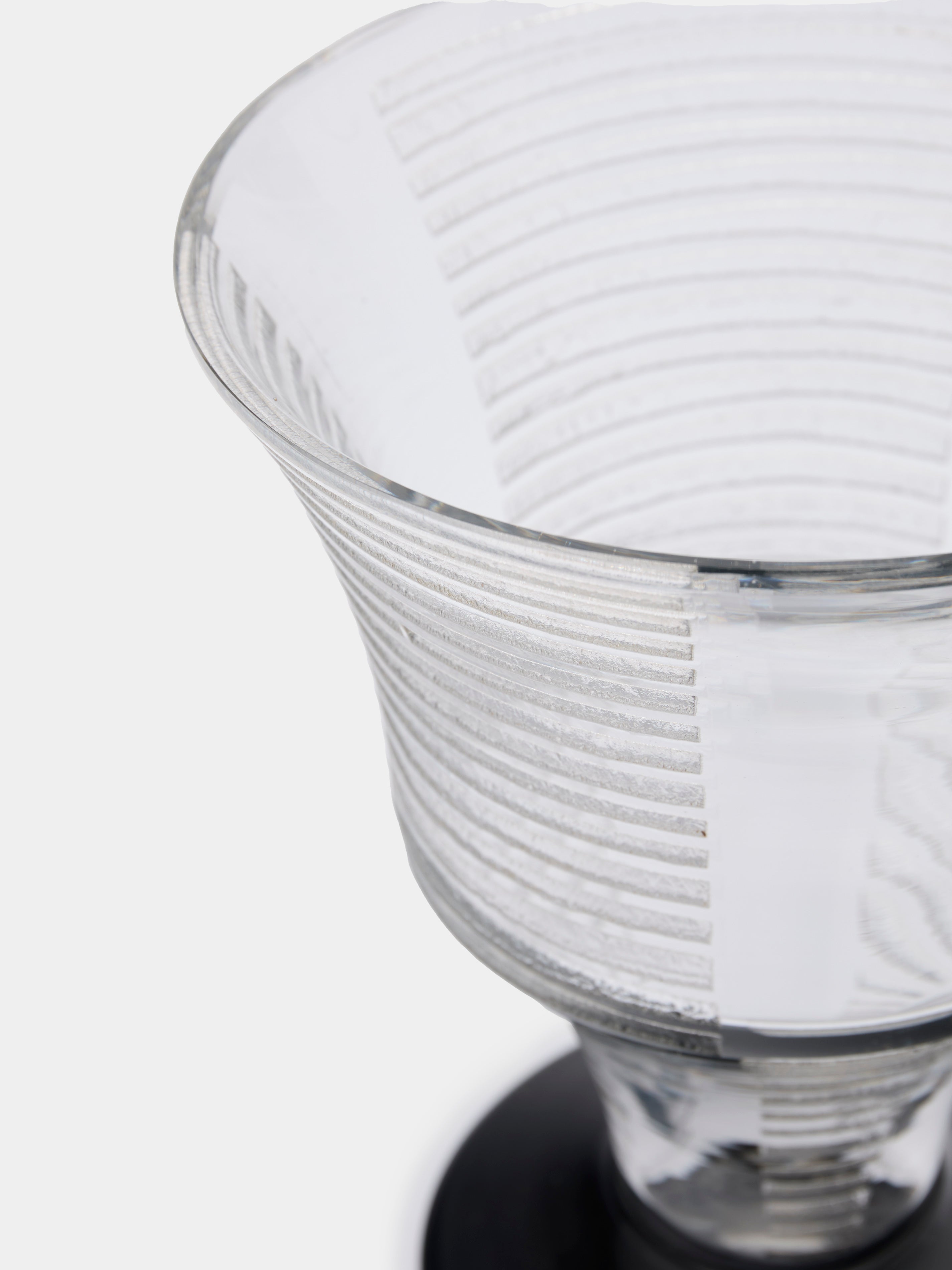 1930s Art Deco Glass Vase (6in/16cm)