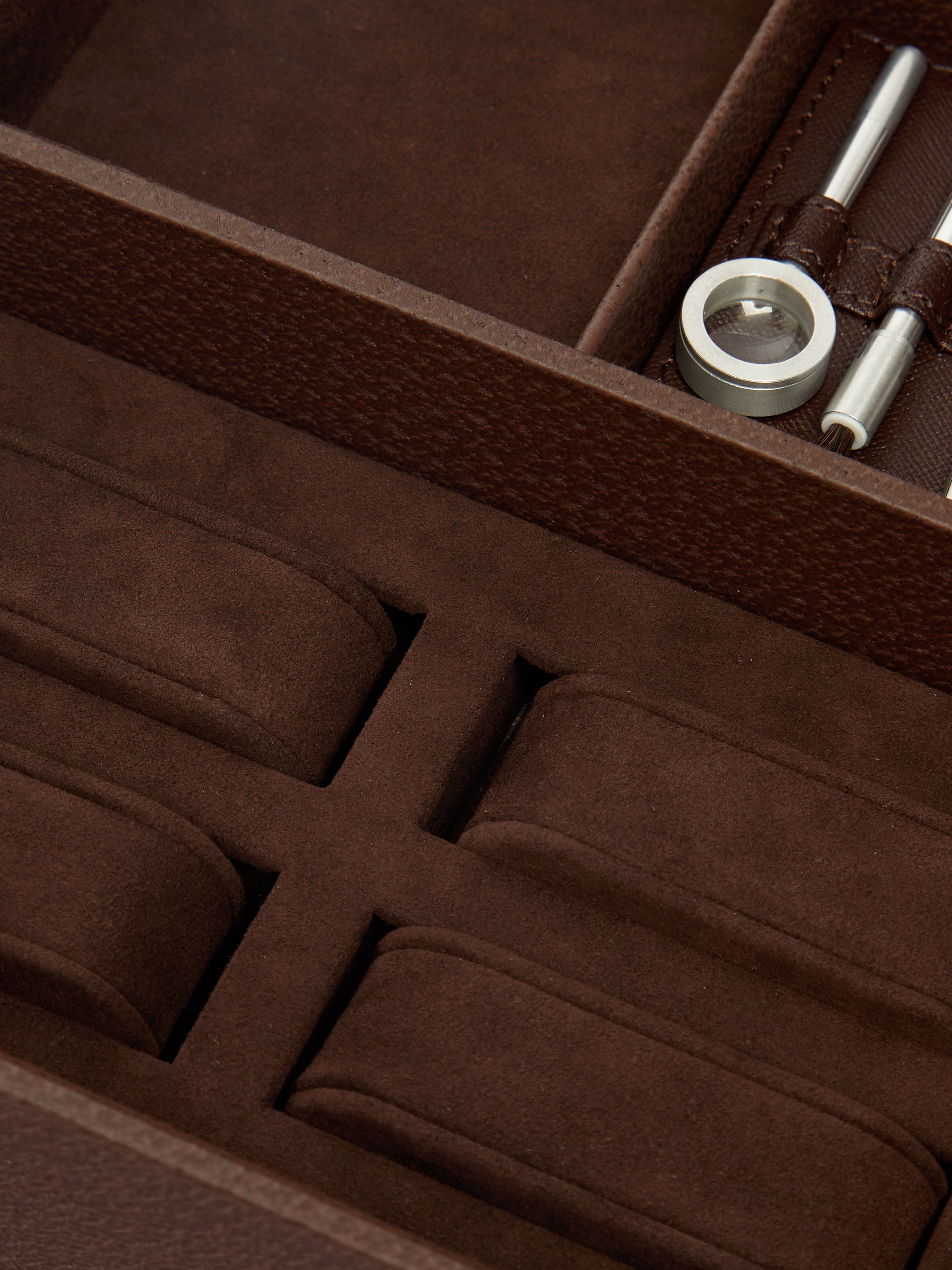 Bamboo Leather Jewelry and Watch Box