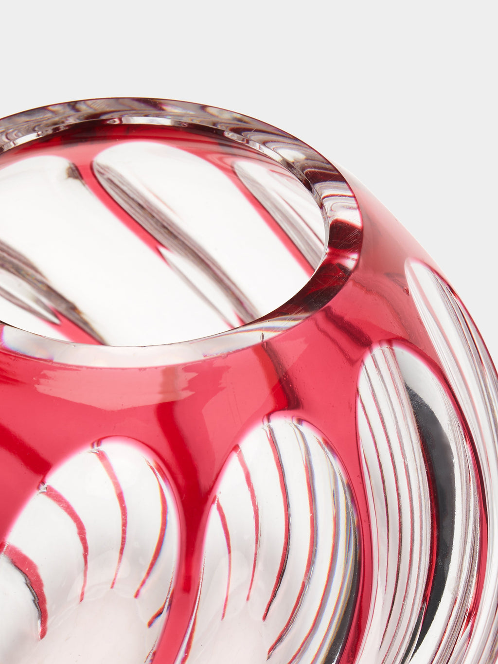 1970s Val Saint Lambert Crystal Vase (7.5in/19cm)