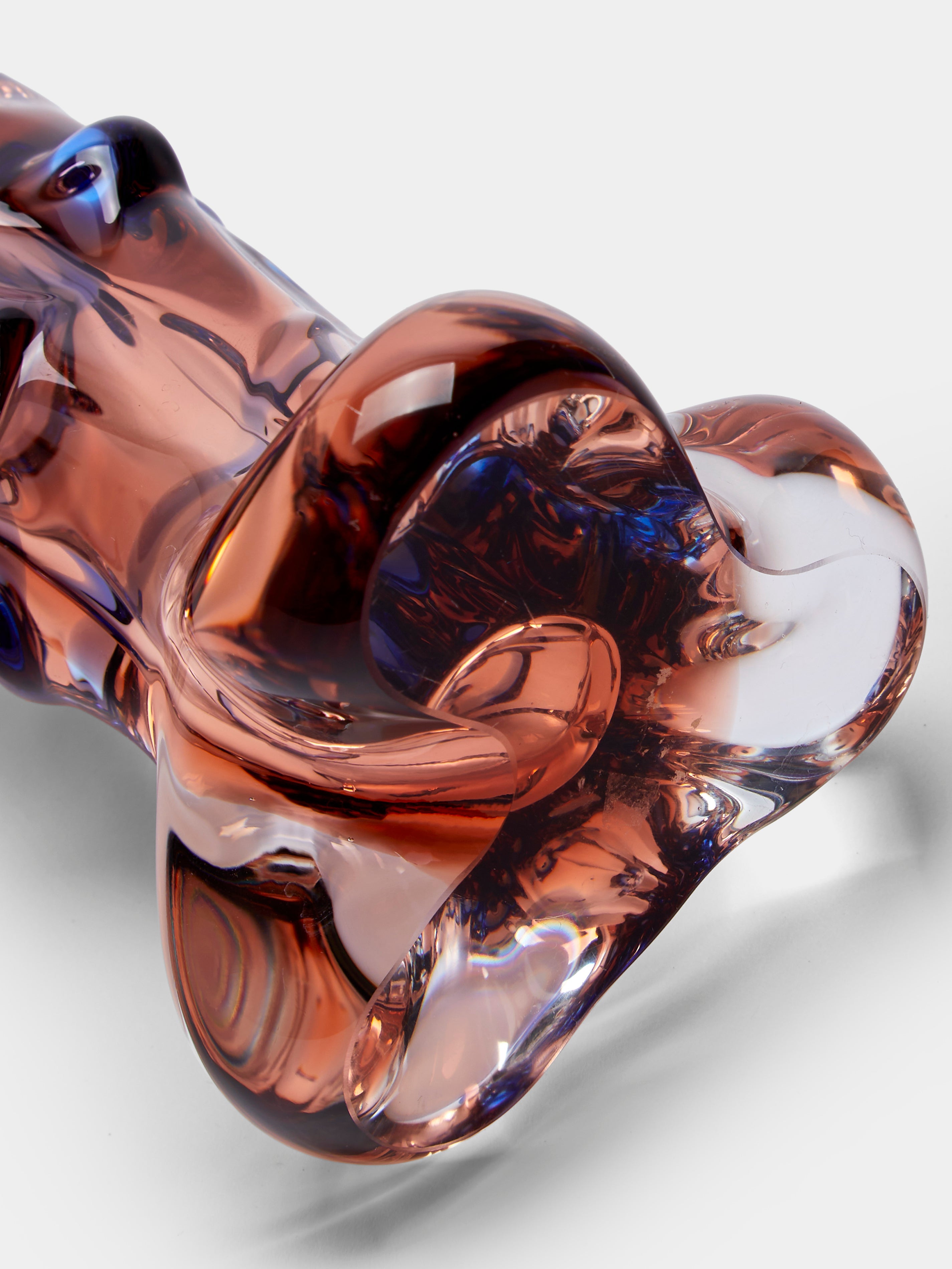 Mid-Century Glass Vase (12in/30cm)