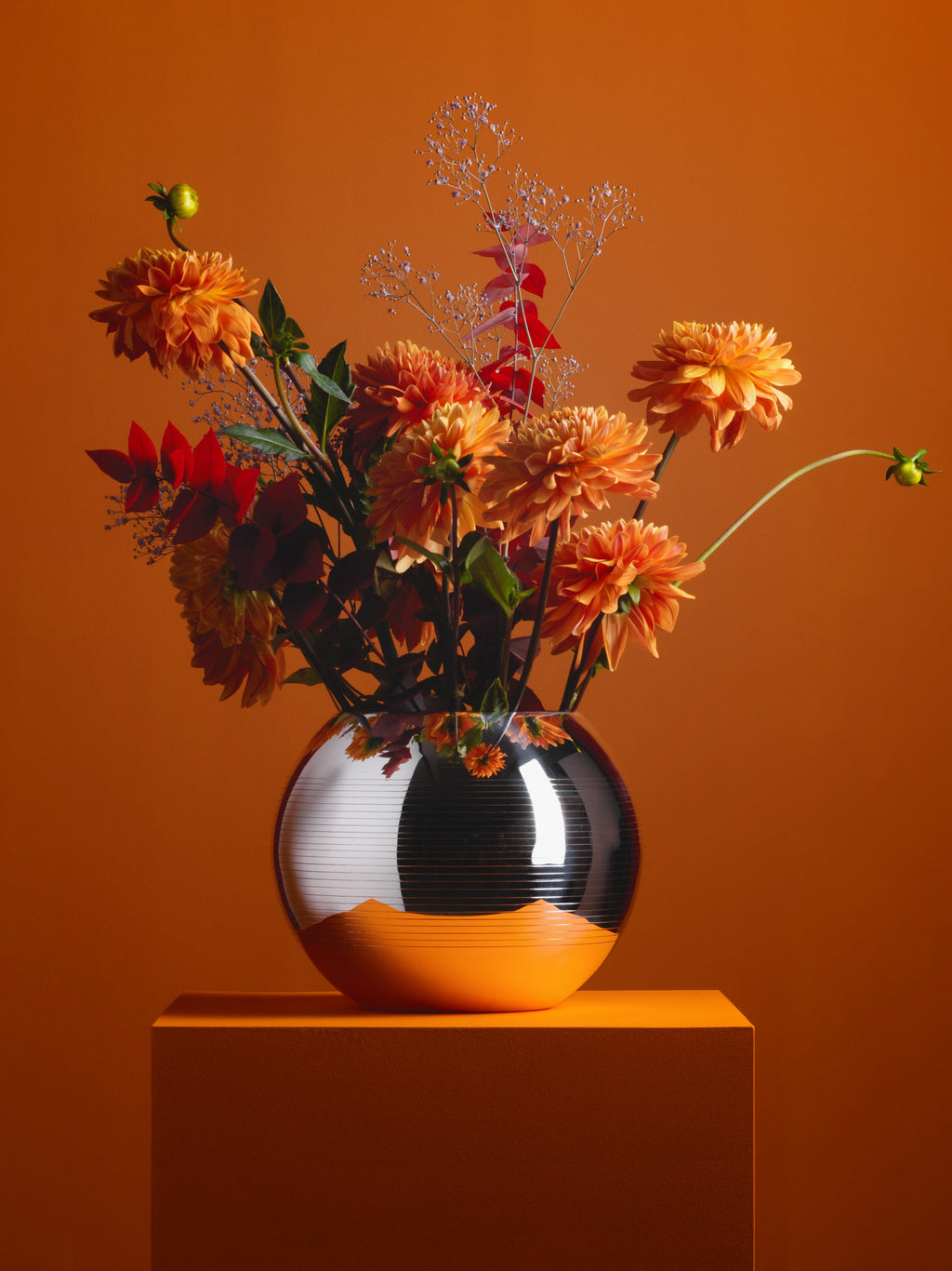 Pétanque Silver-Plated Vase (10in/25cm)