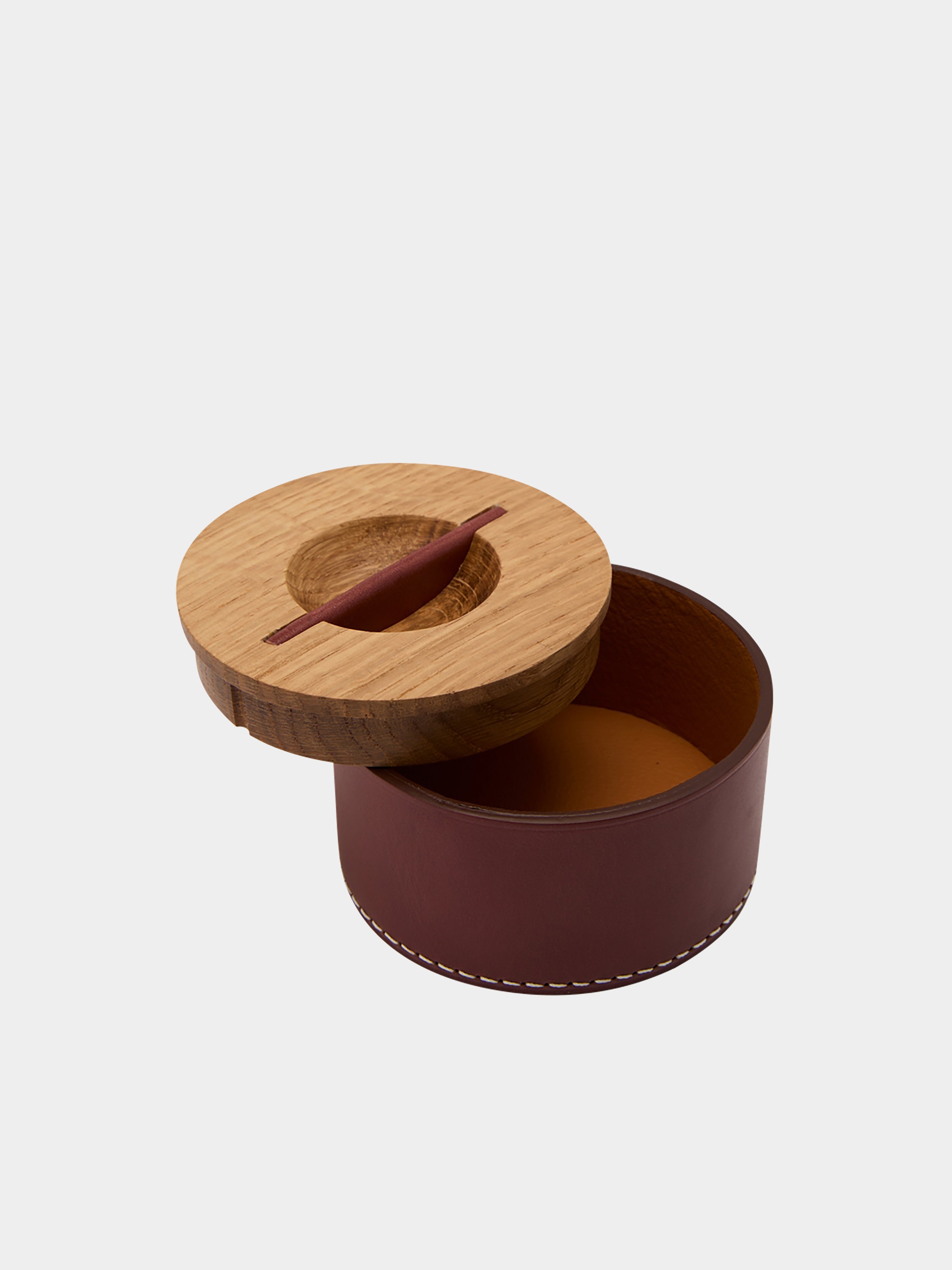 Mell Leather and Wood Low Box