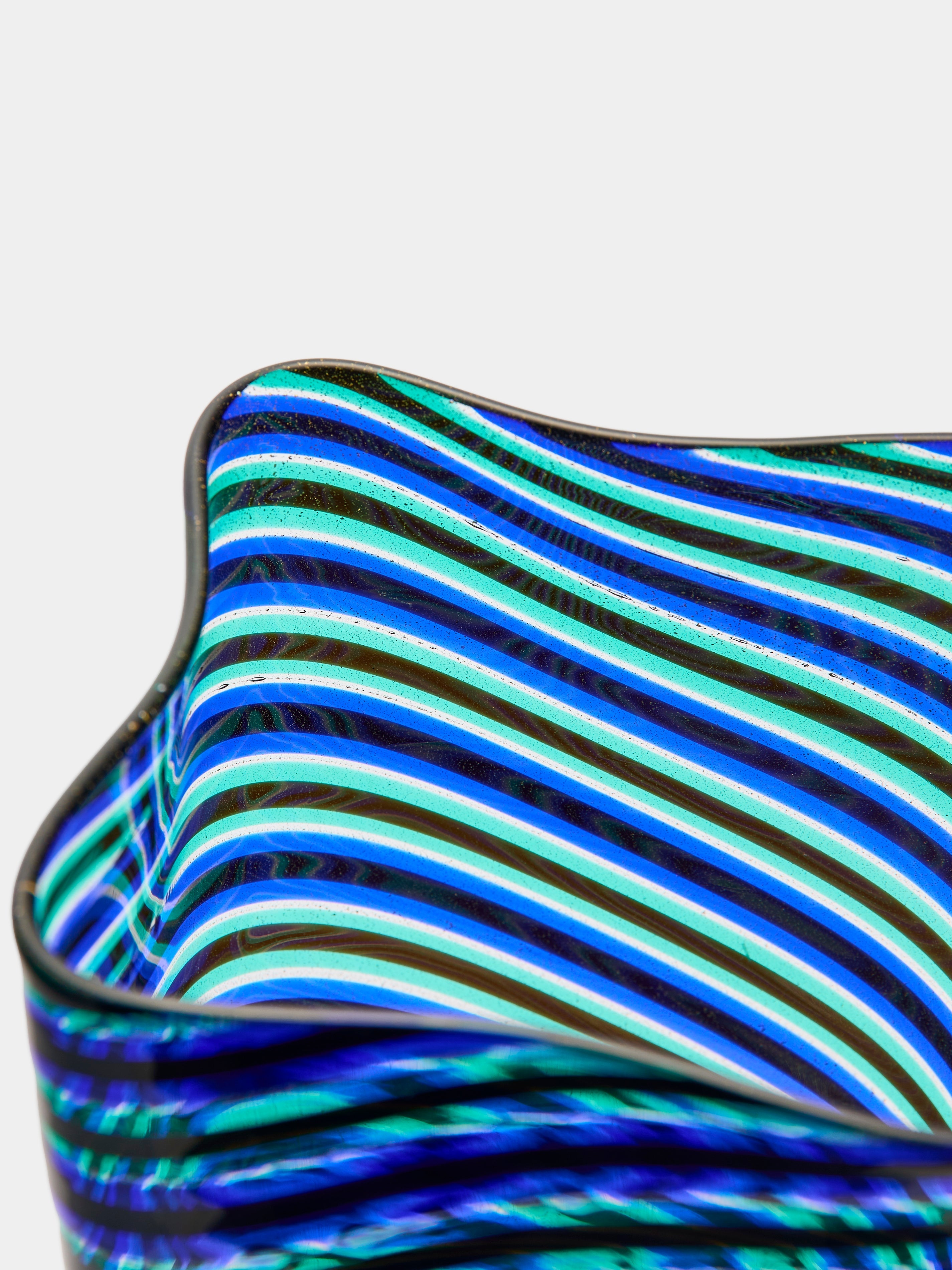 1960s Ercole Barovier Spira Aurata Murano Glass Vase (8in/21cm)