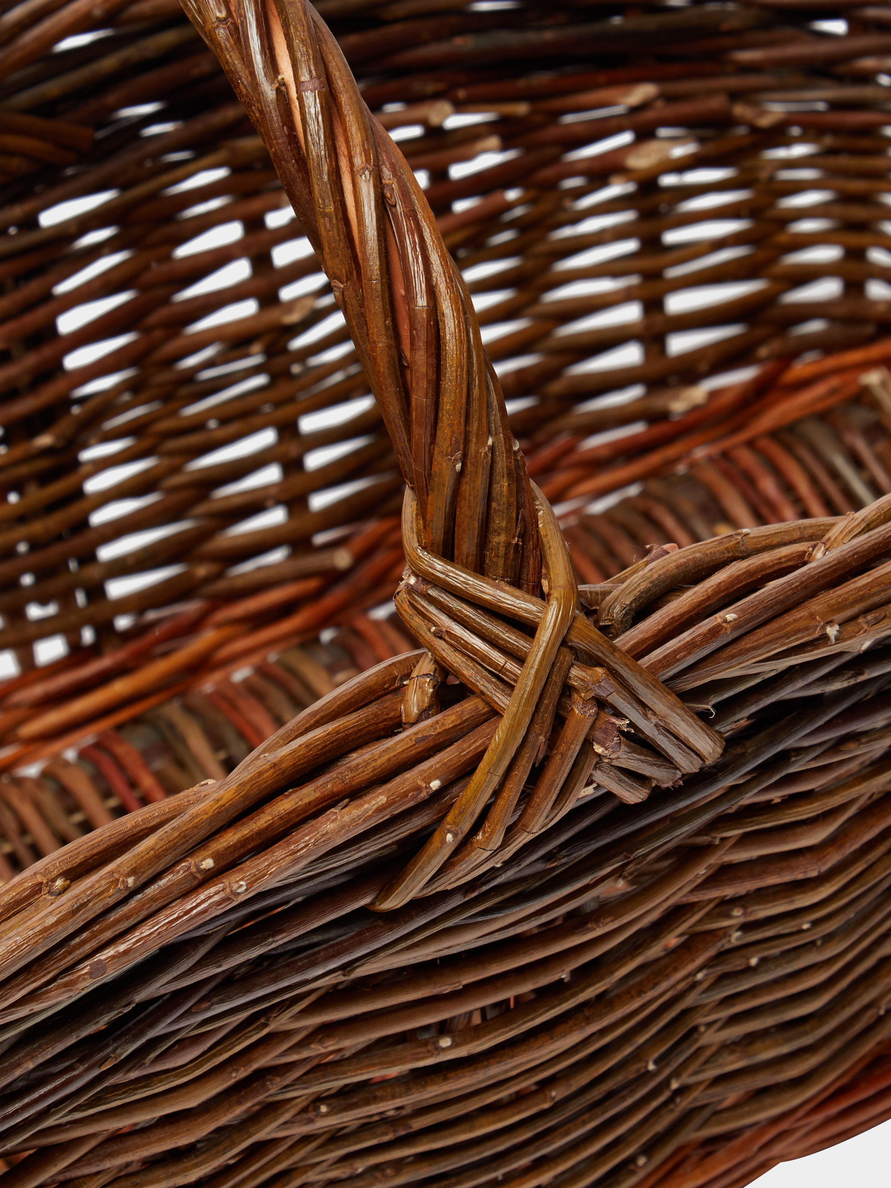 Handwoven Willow Asparagus Basket