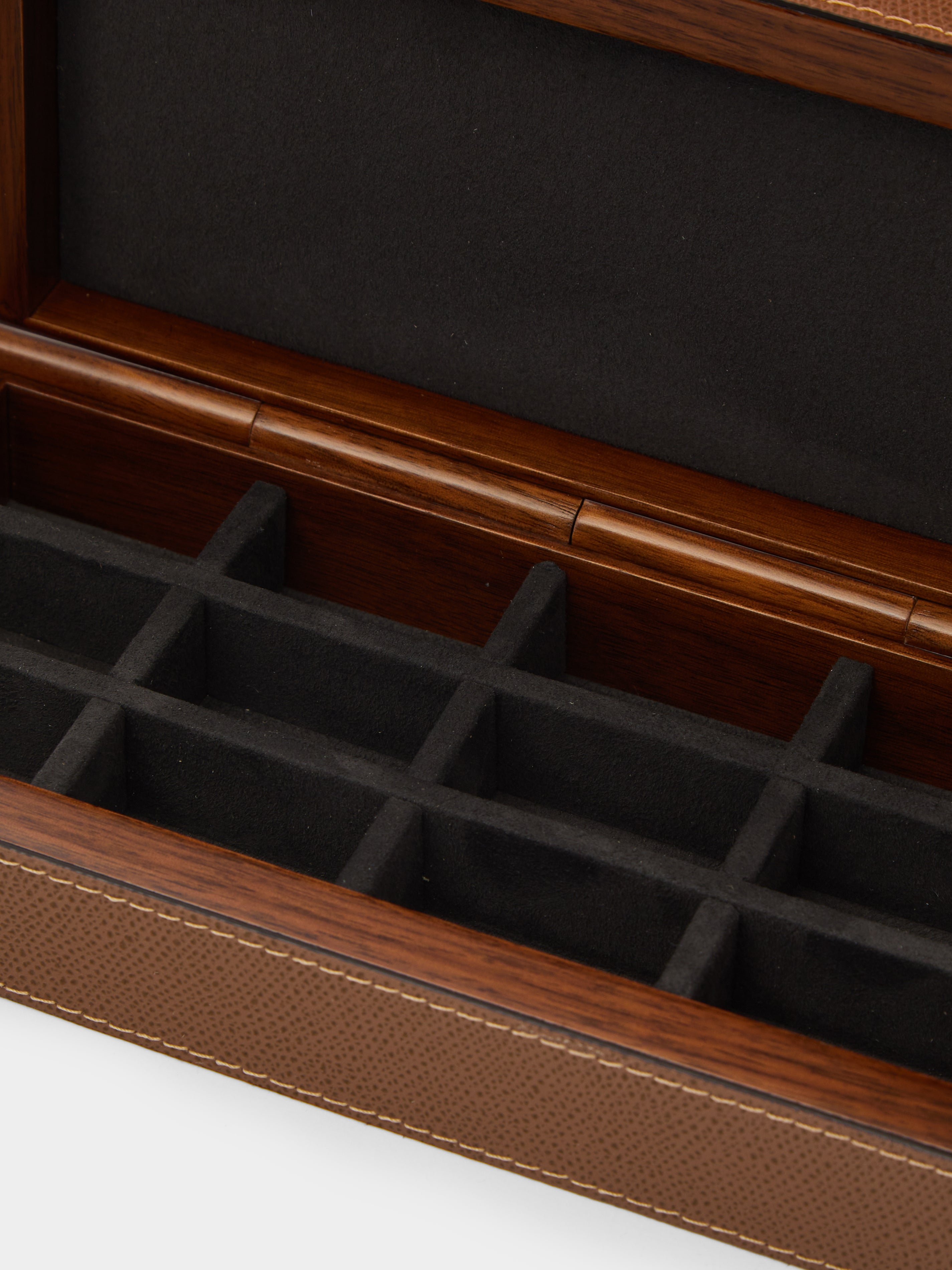 Jeff Leather Cufflinks Box