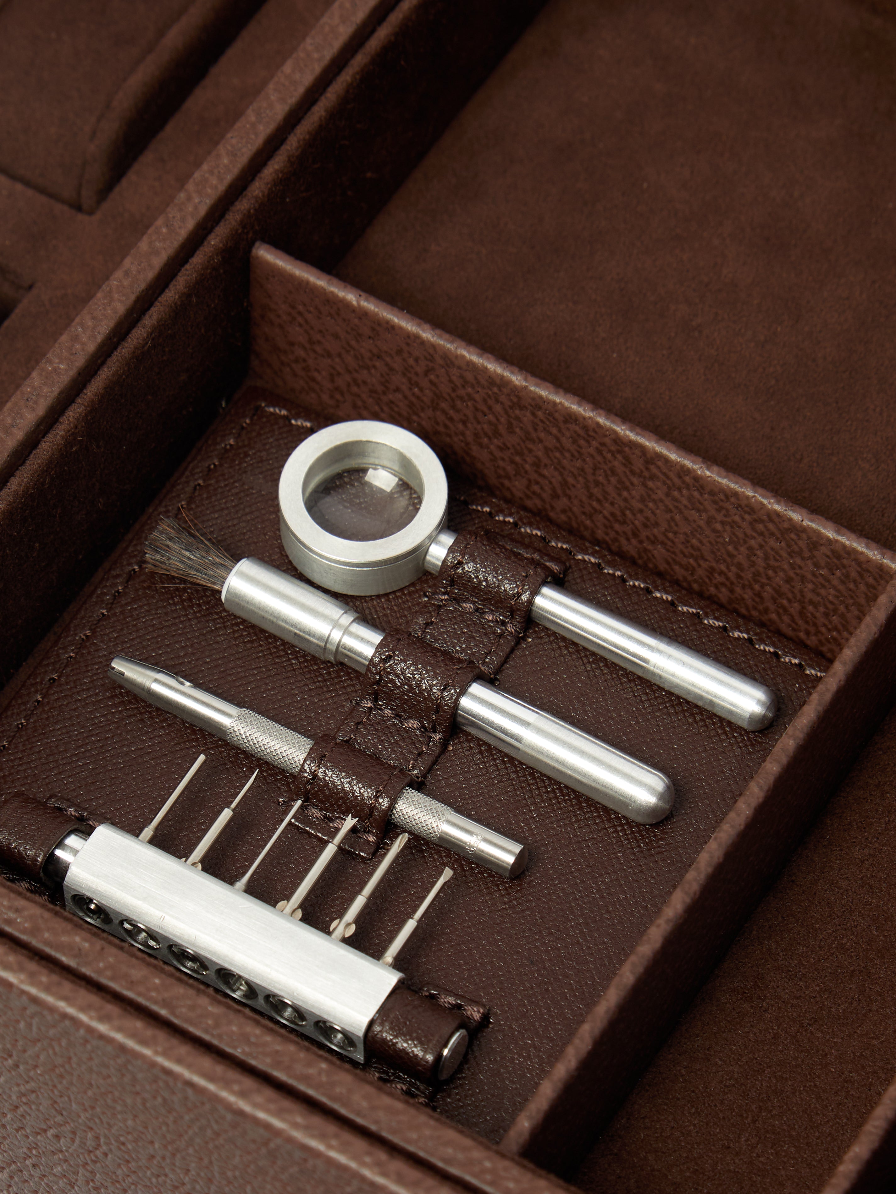 Bamboo Leather Jewelry and Watch Box