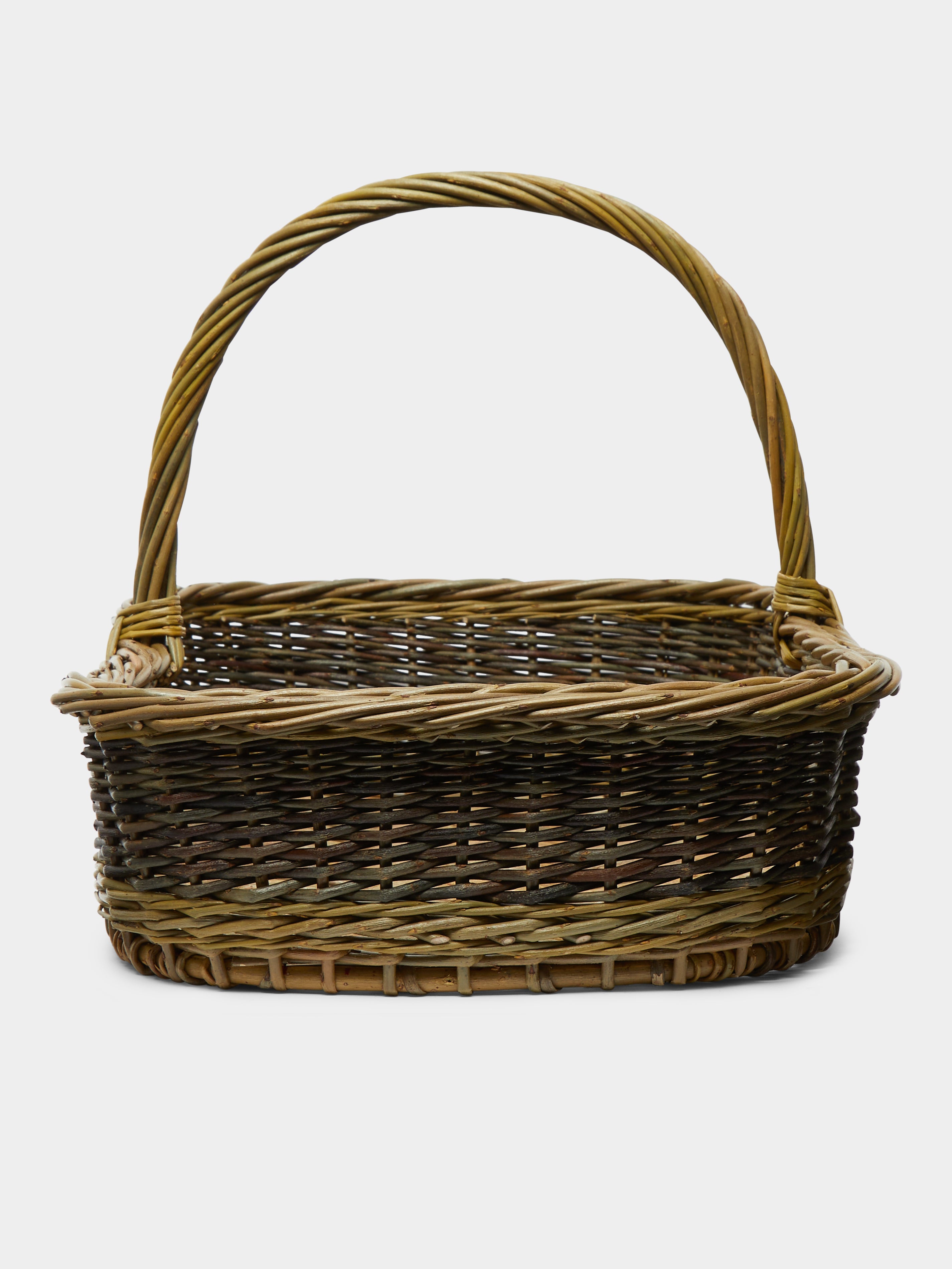 Handwoven Willow Rectangular Basket
