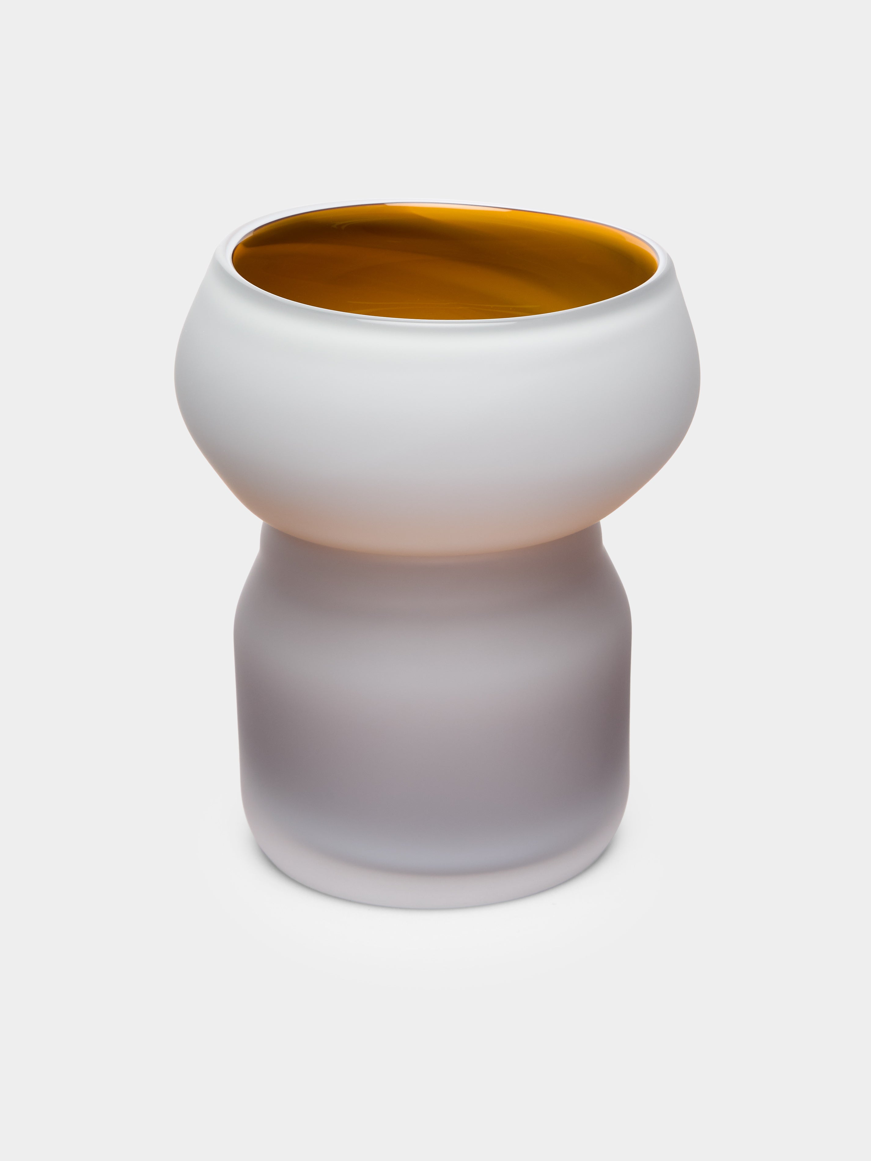 Fungus Hand-Blown Glass Vase (8.5in/22cm)