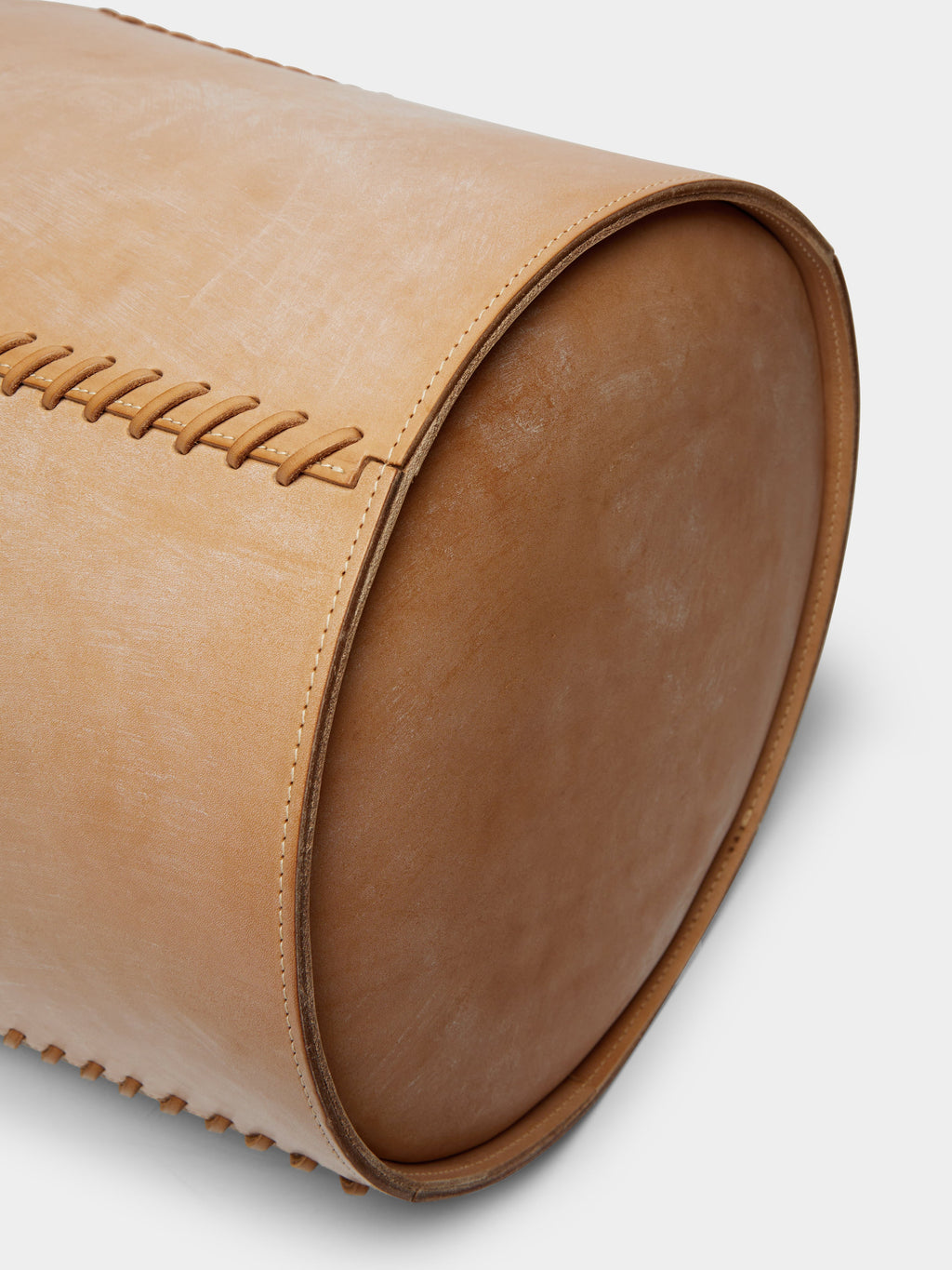 Woven Leather Basket