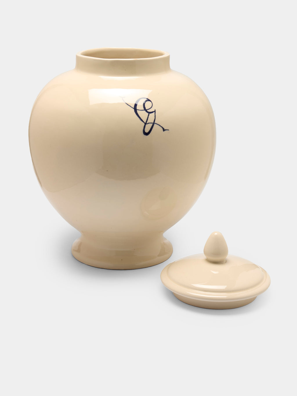 1940s Ceramic Apothecary Jars (Set of 2)