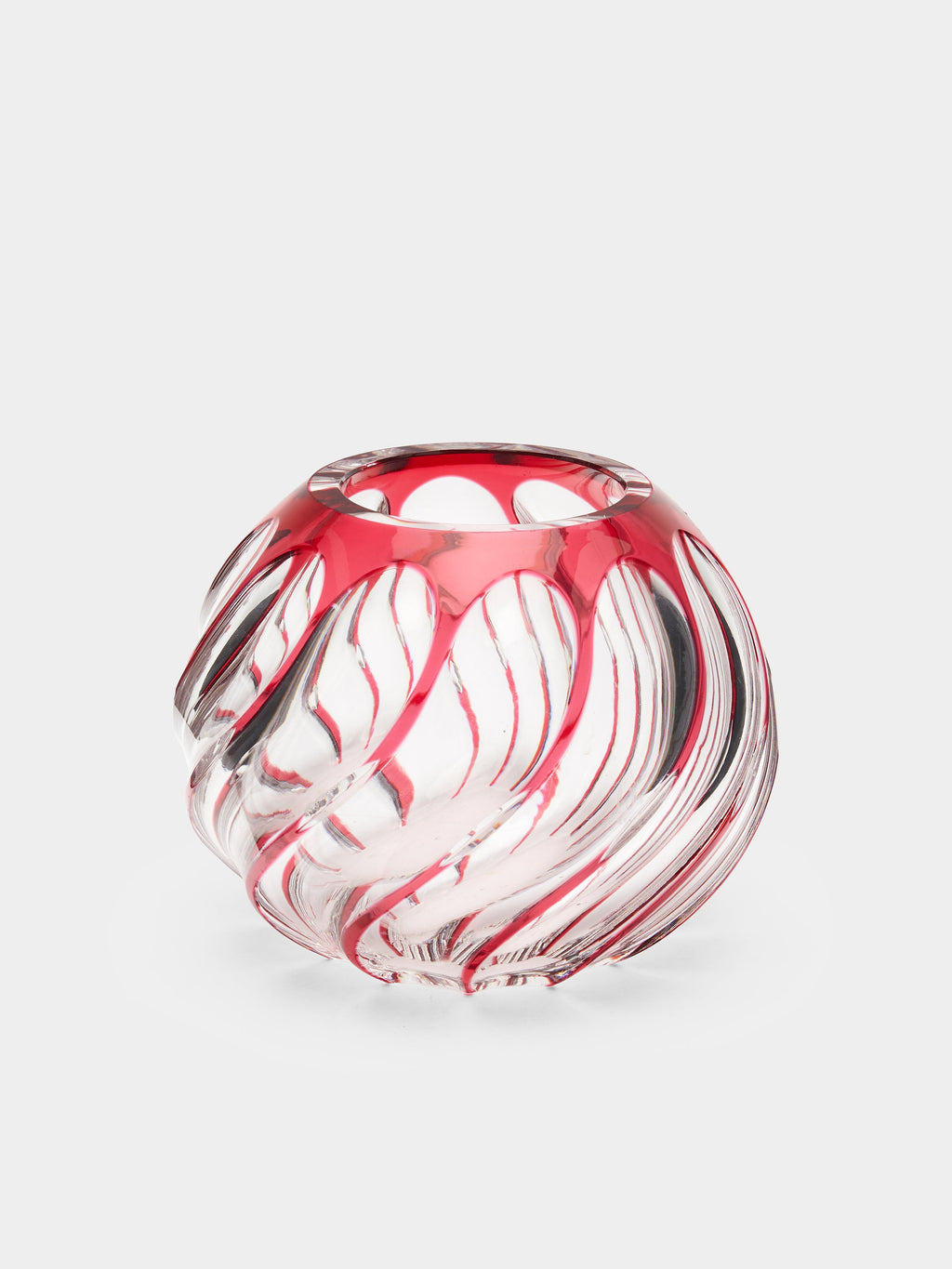 1970s Val Saint Lambert Crystal Vase (7.5in/19cm)