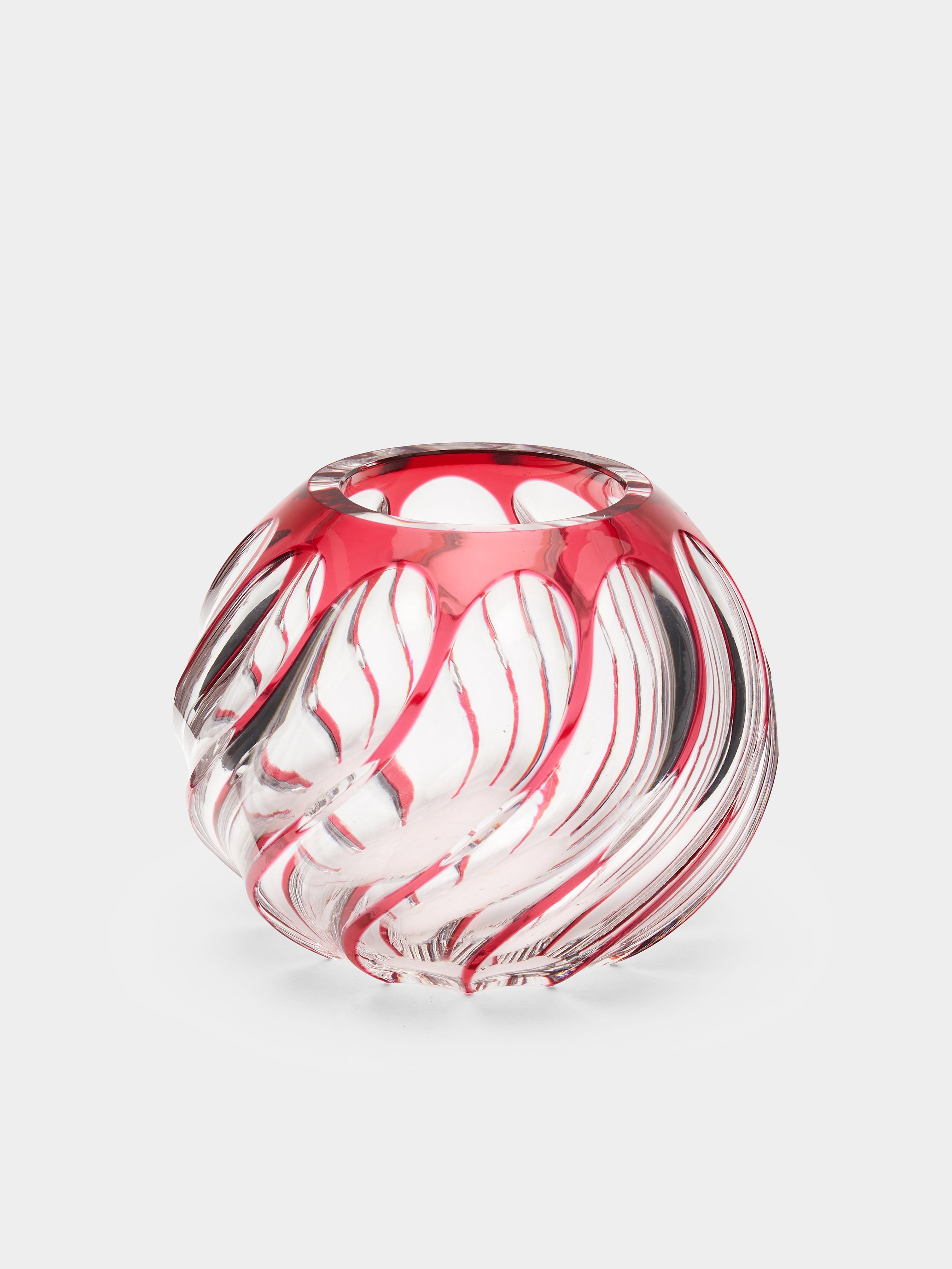 1970s Val Saint Lambert Crystal Vase (7.5in/19cm)